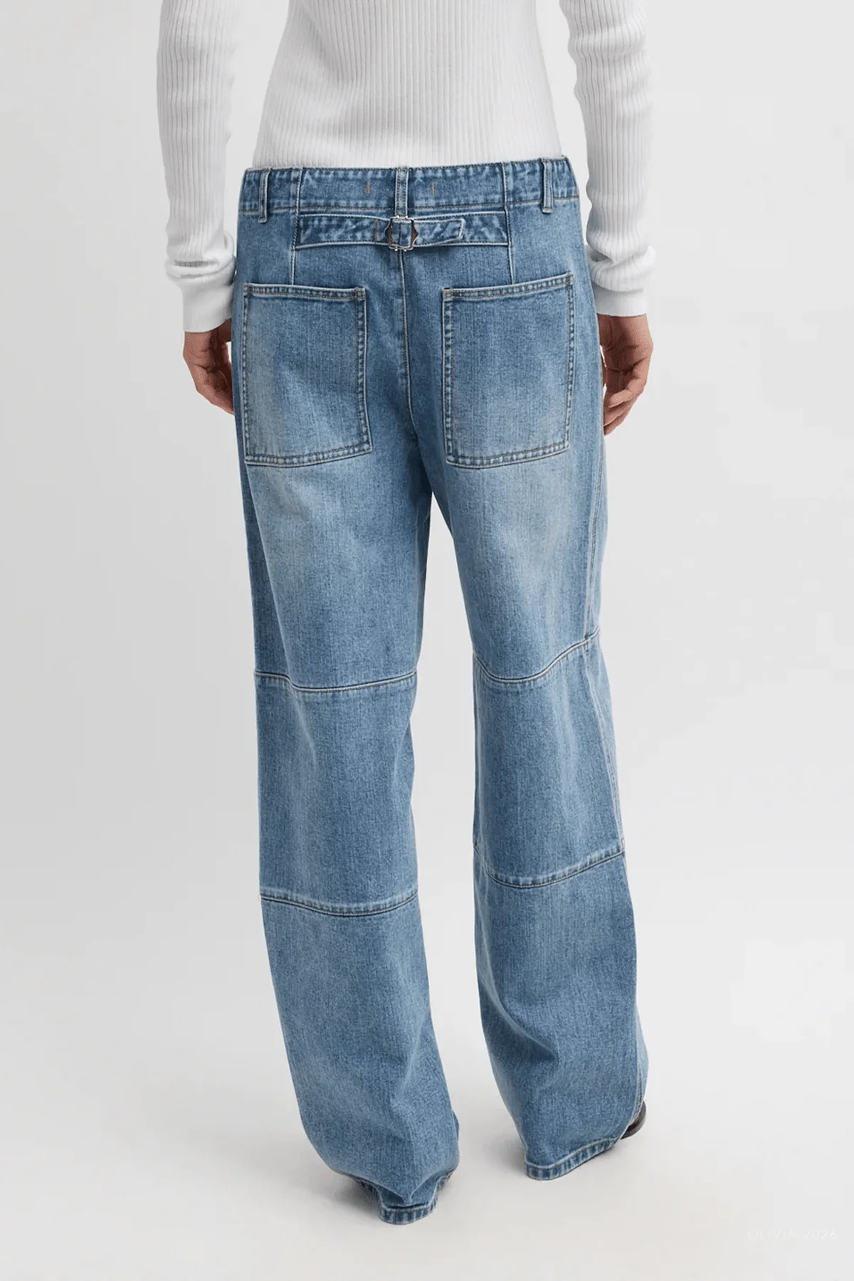 Classic Wash Denim Fischer Jean in Classic Blue - Image 3