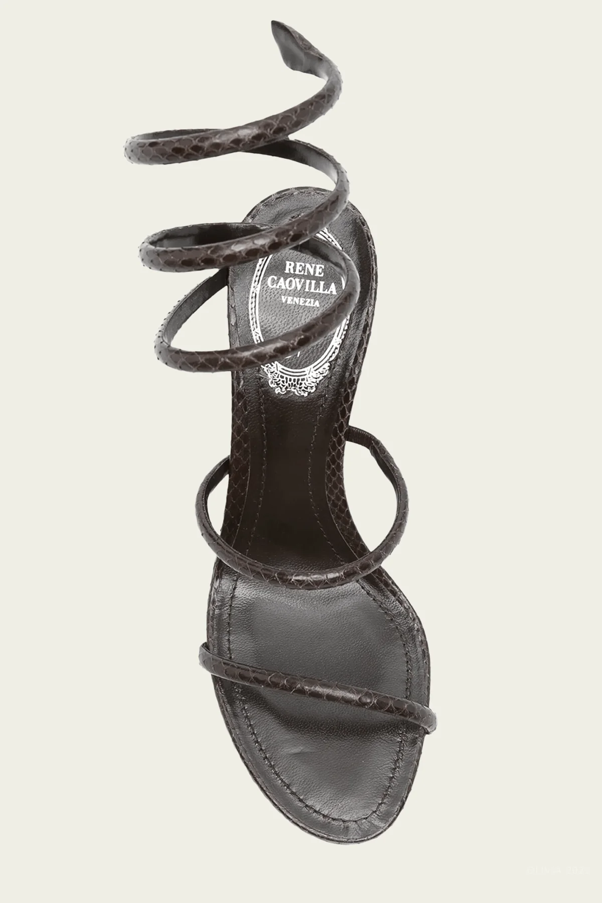 Cleo Ayers Leather Sandal 80 in Brown - Image 4