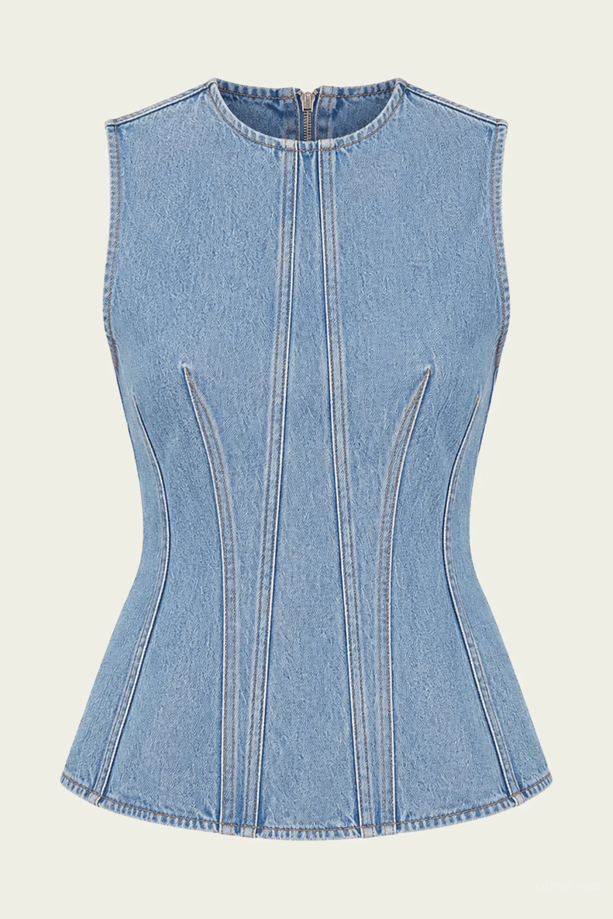 Corbin Denim Shell Shirt in Danton