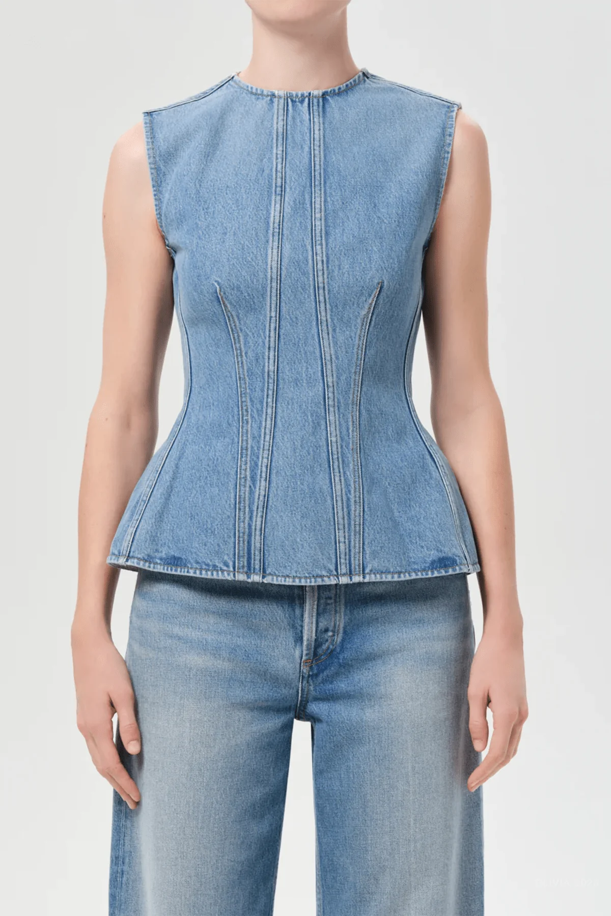 Corbin Denim Shell Shirt in Danton - Image 2
