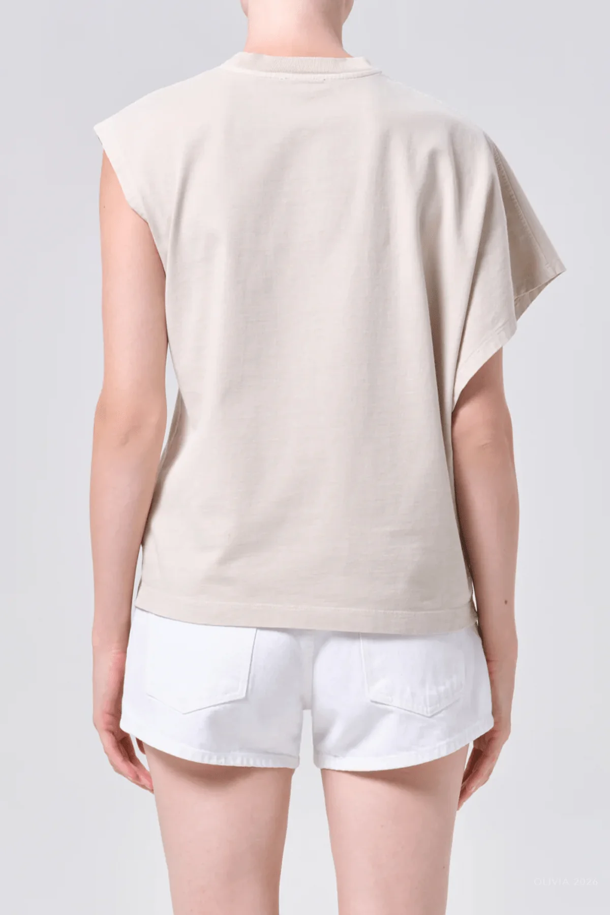 Corrine Tee in Rice Grass - Image 3
