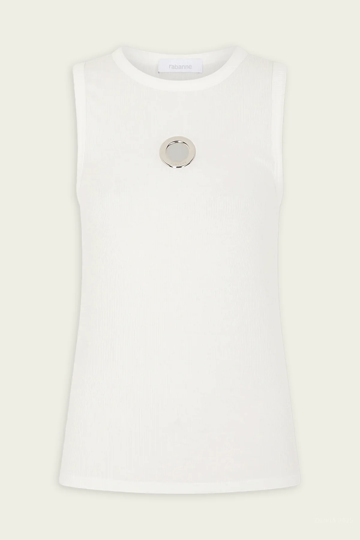 Cotton Tank Top in White