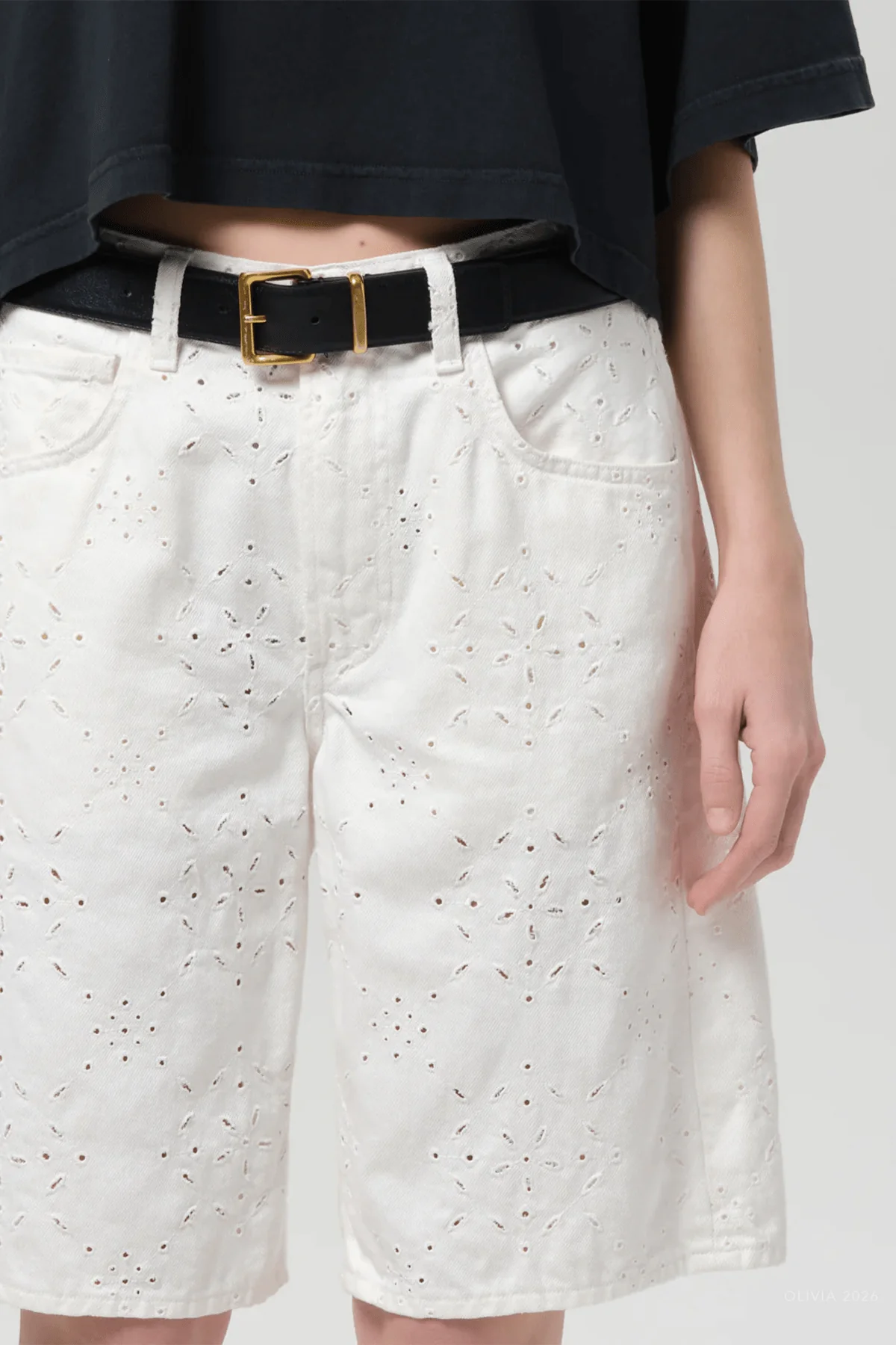 Court Short in Blanc - Image 4