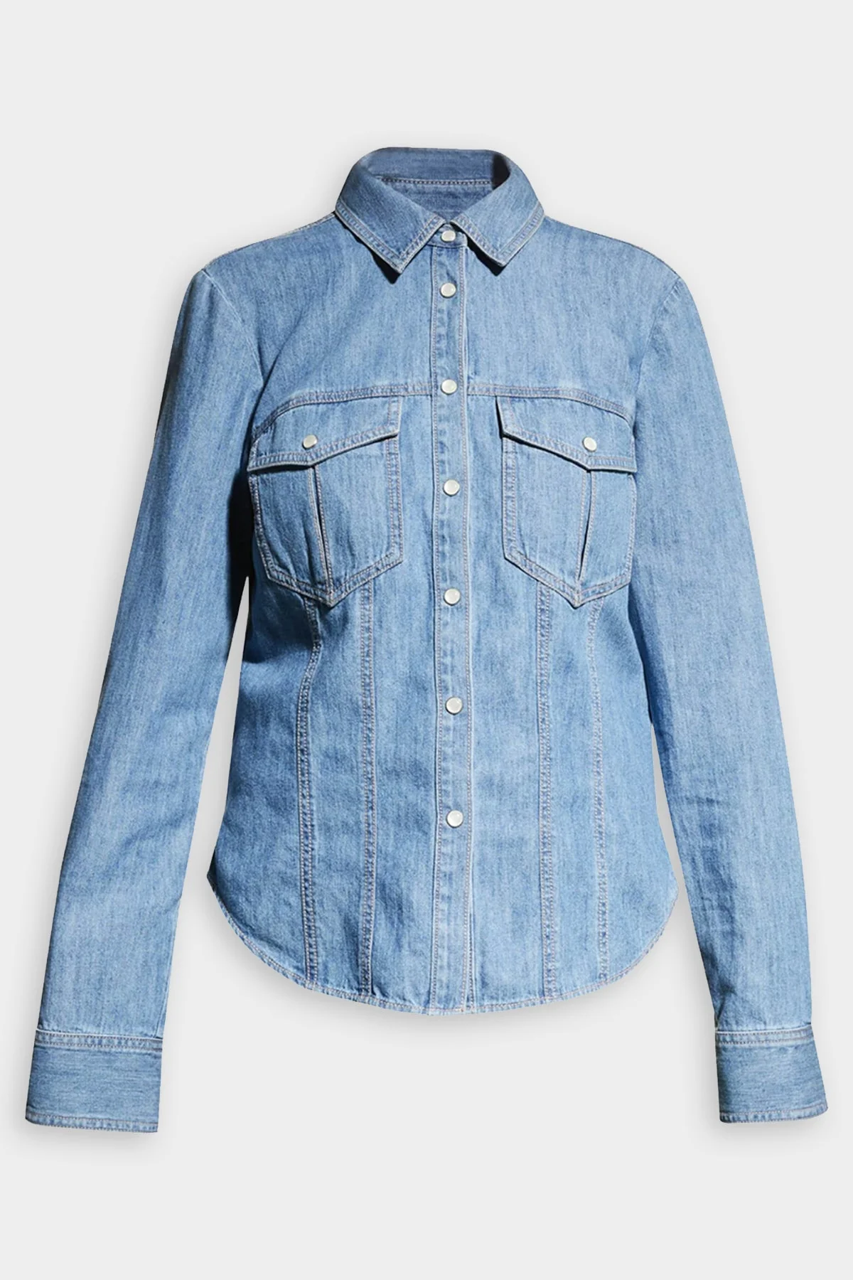Crawford Blouse in Mystic Blue