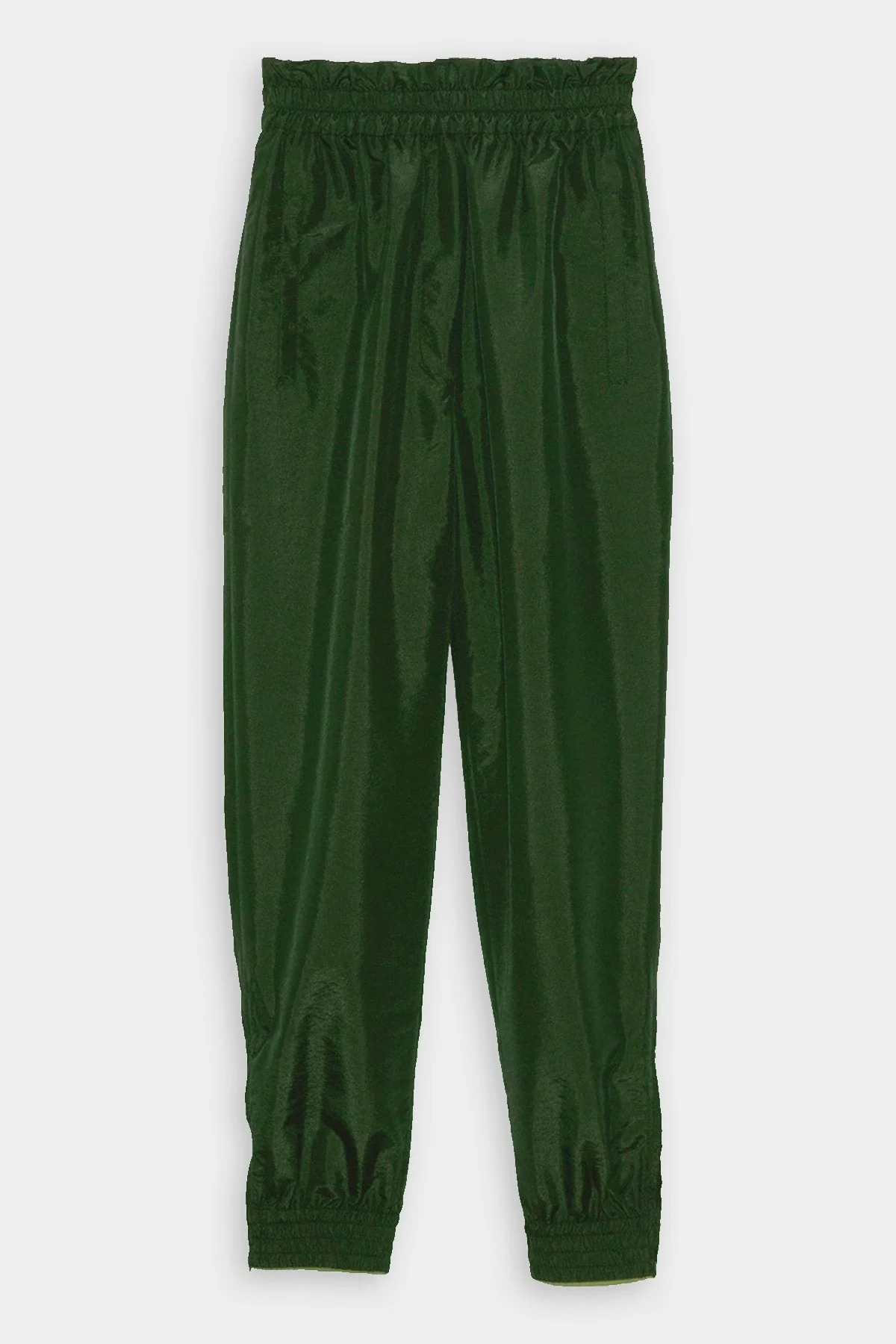 Crispy Nylon Paper Bag Felix Jogger in Army Green