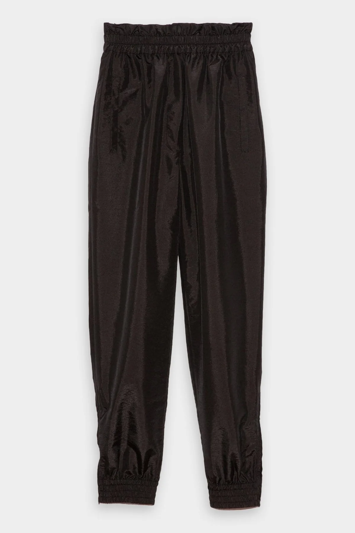 Crispy Nylon Paper Bag Felix Jogger in Black