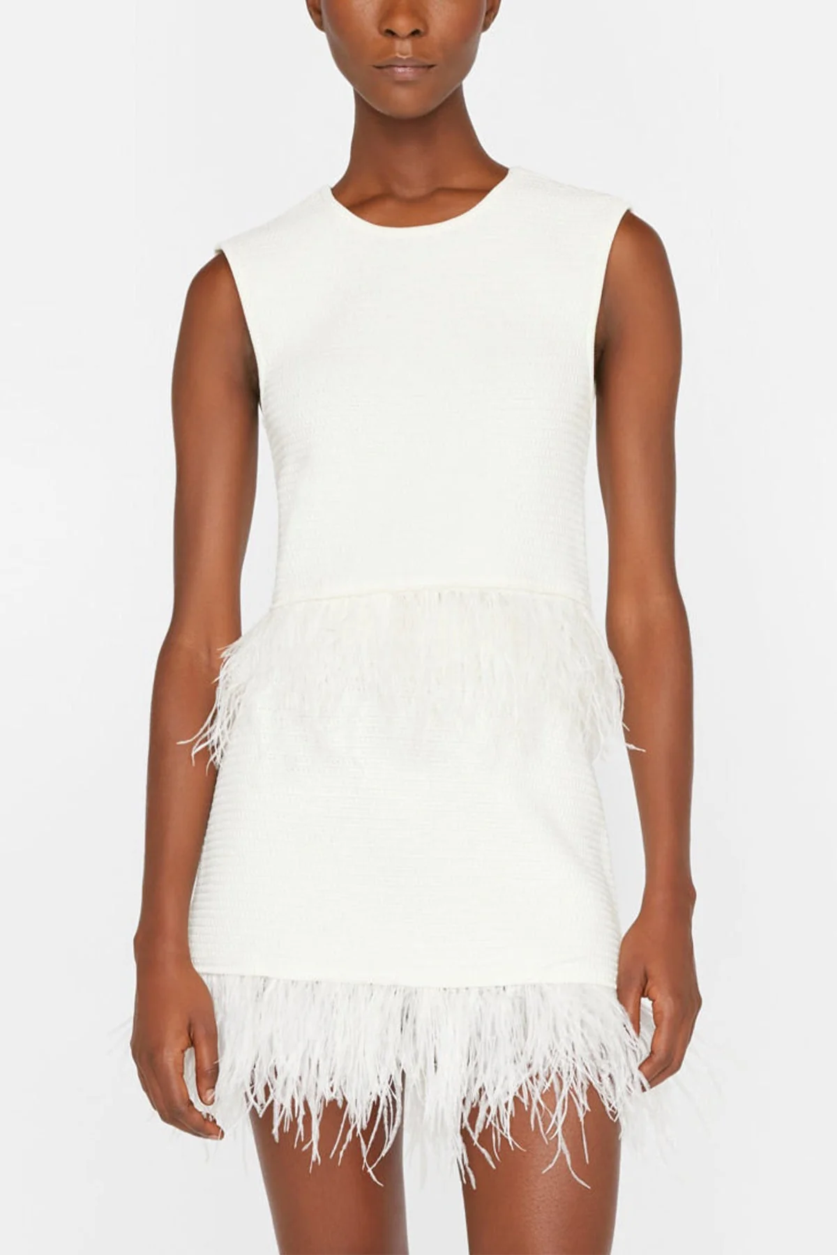 Crochet Feather Top in Off White - Image 2