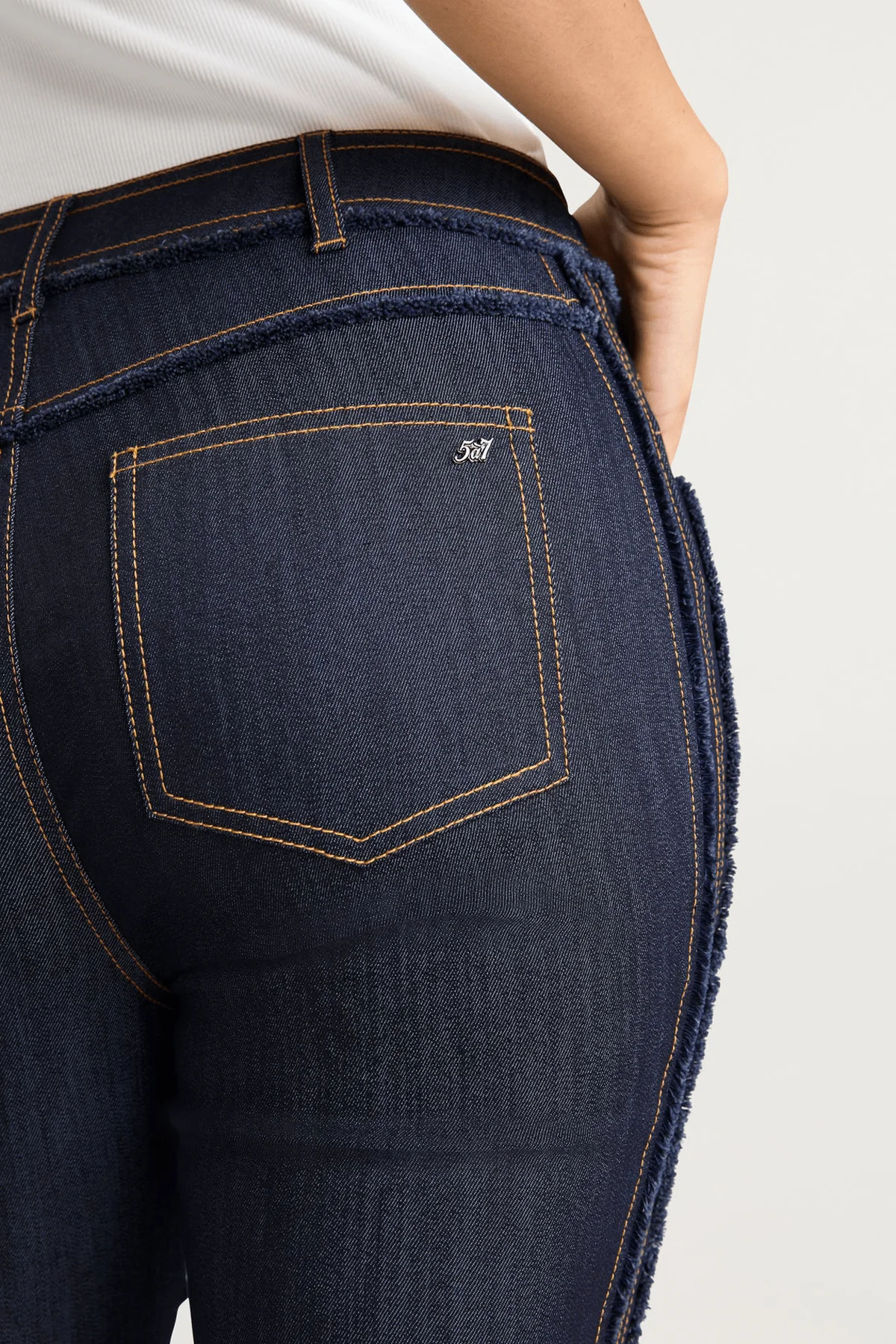Cropped Sallie Pant in Indigo - Image 4