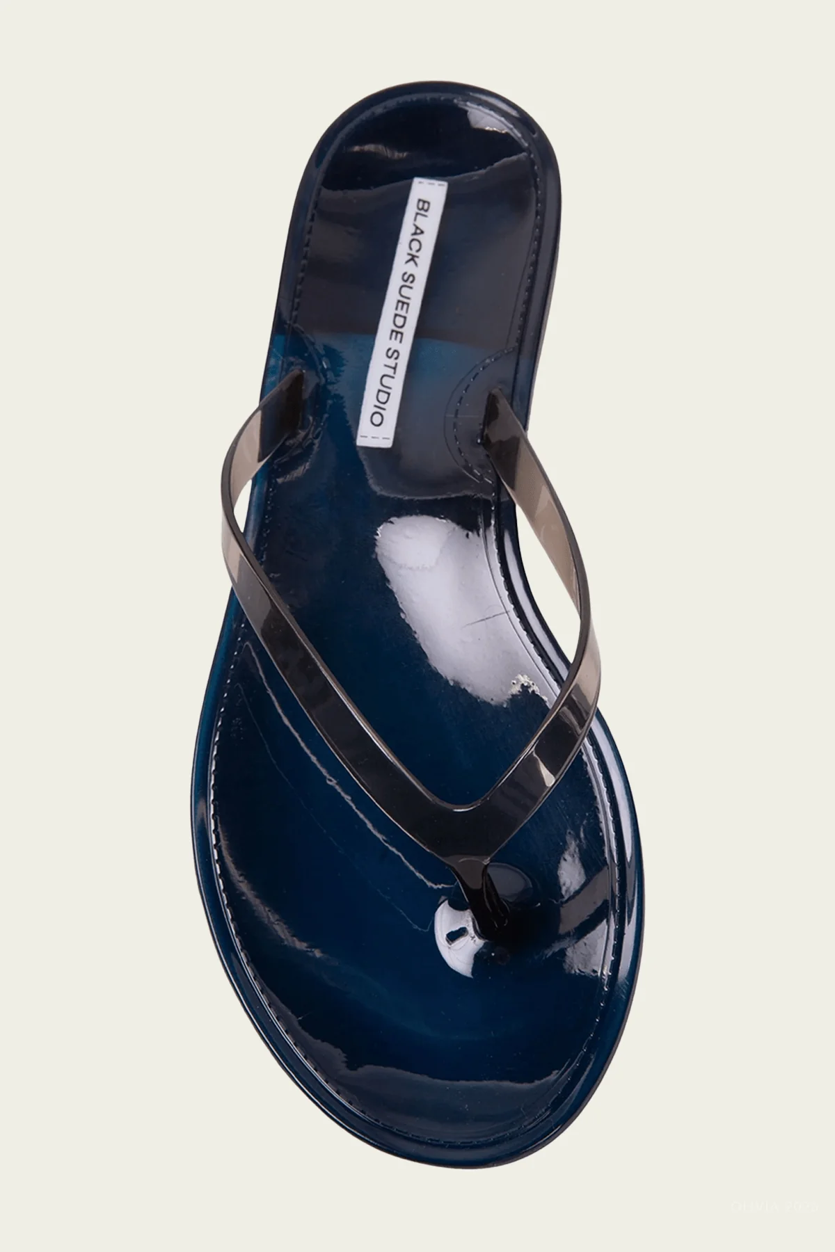 Crystal Sandal in Navy - Image 2