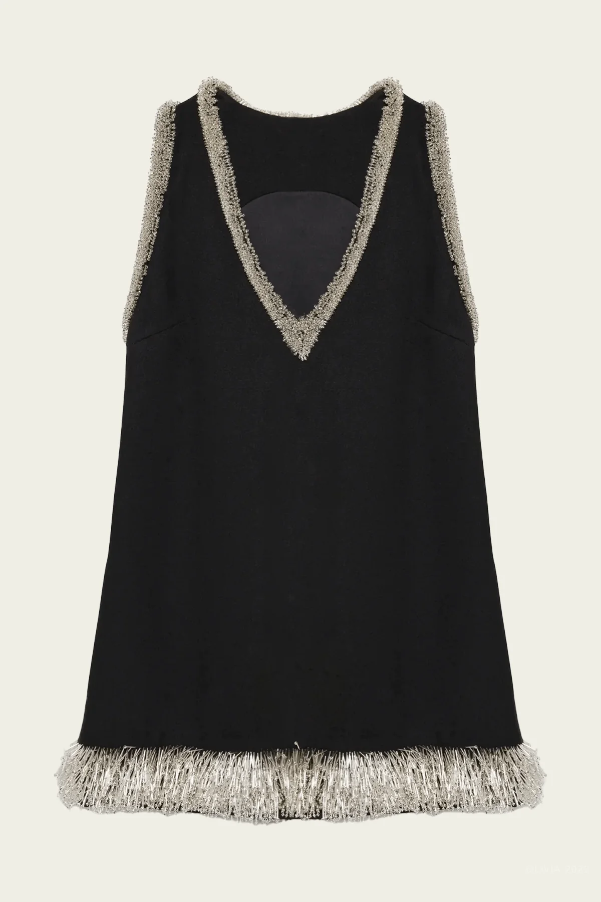 Darcy Embellished Mini Dress in Black