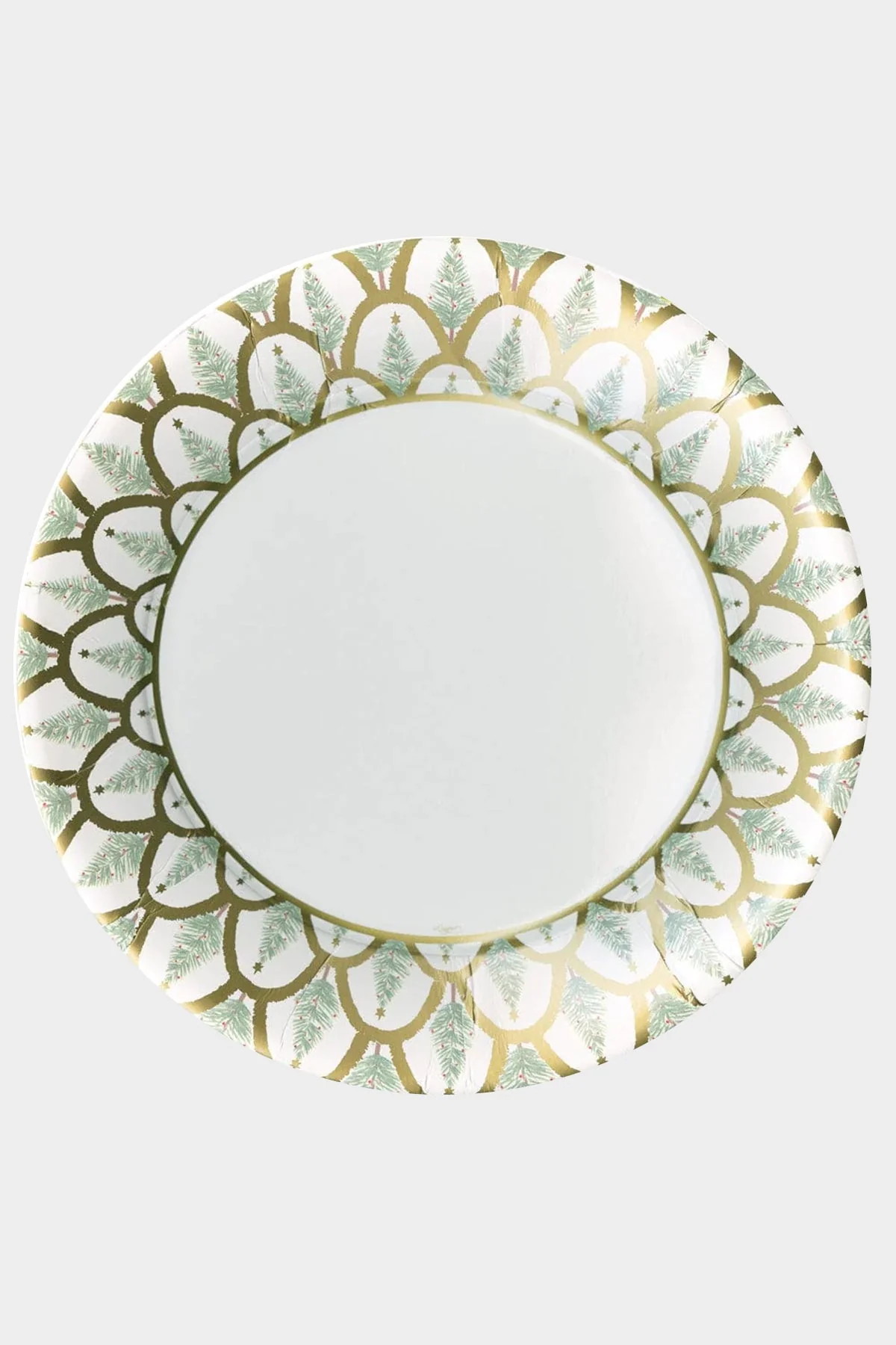 Deco Christmas Gold Dinner Plates
