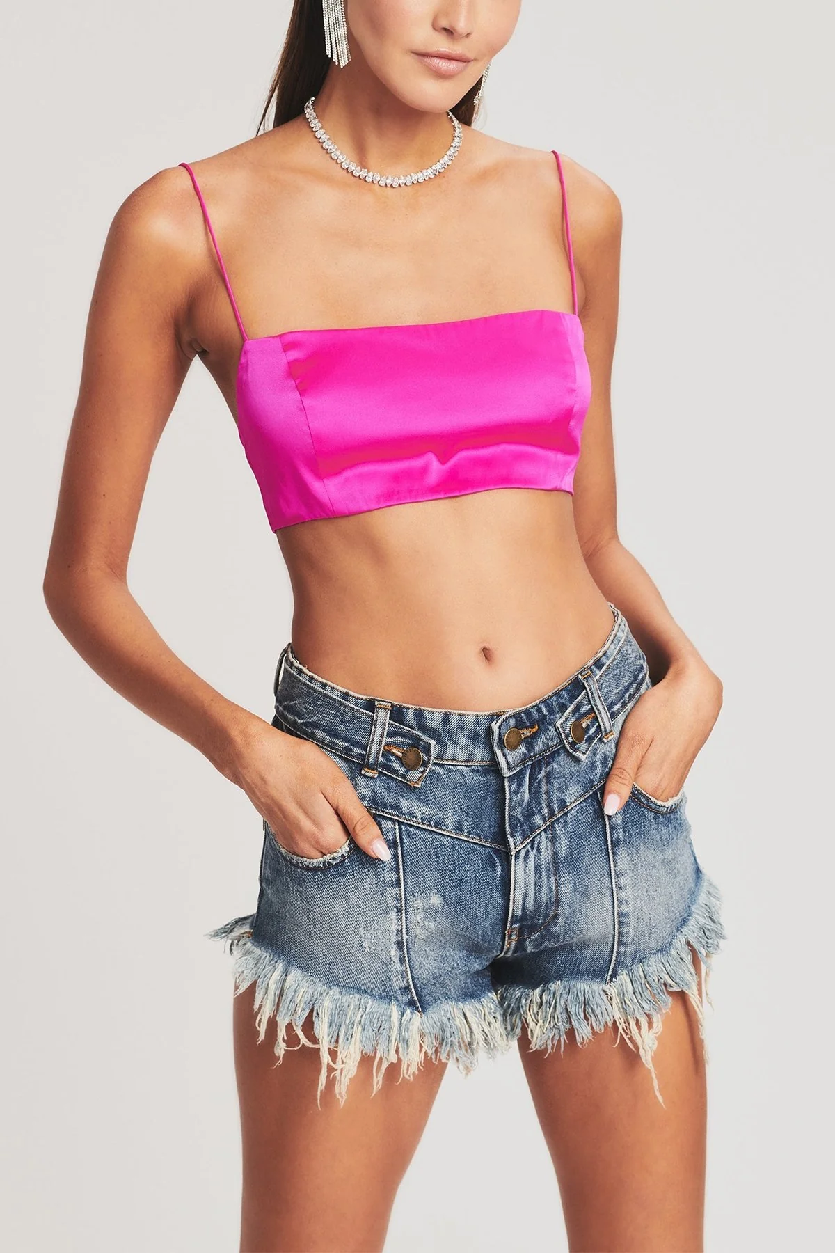 Deibre Bra in Neon Pink - Image 2