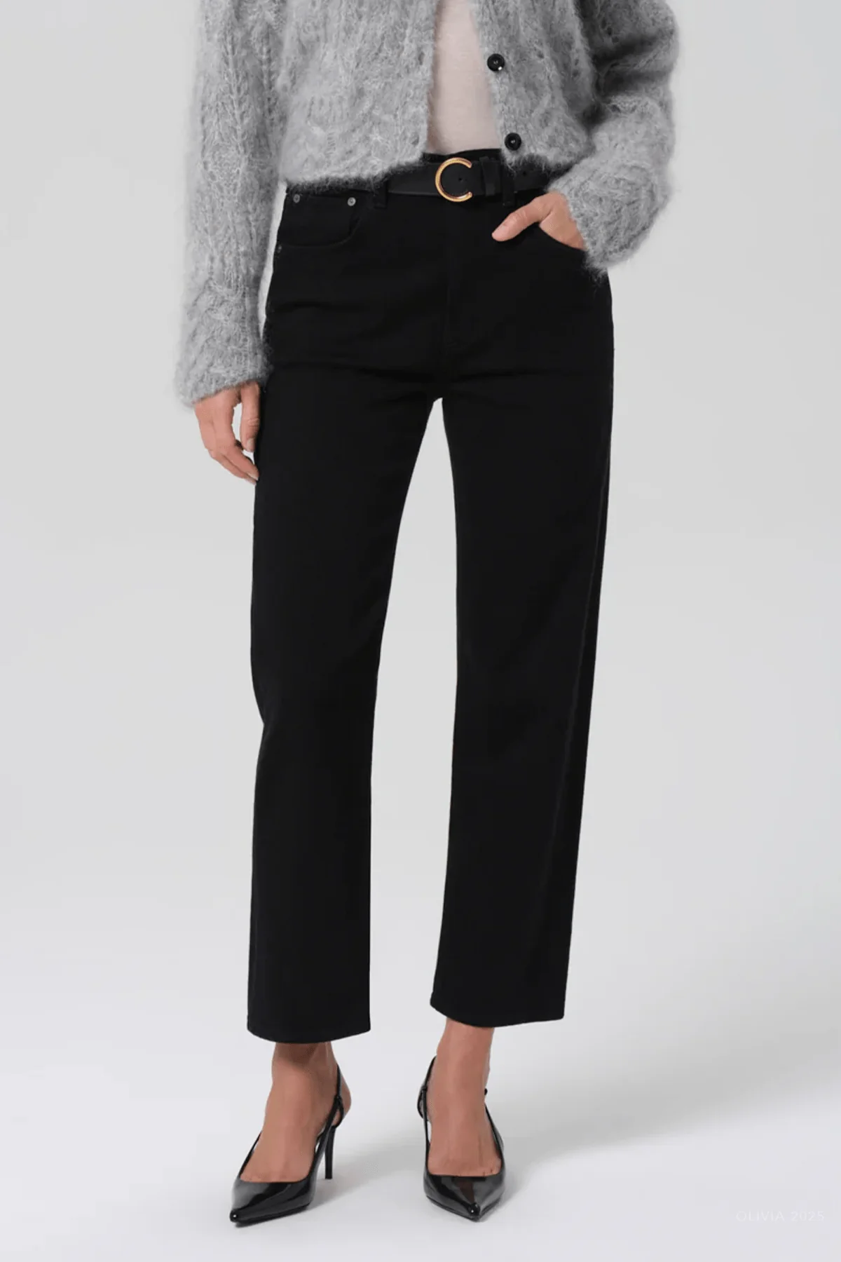 Delfina High Rise Straight in Starless - Image 2