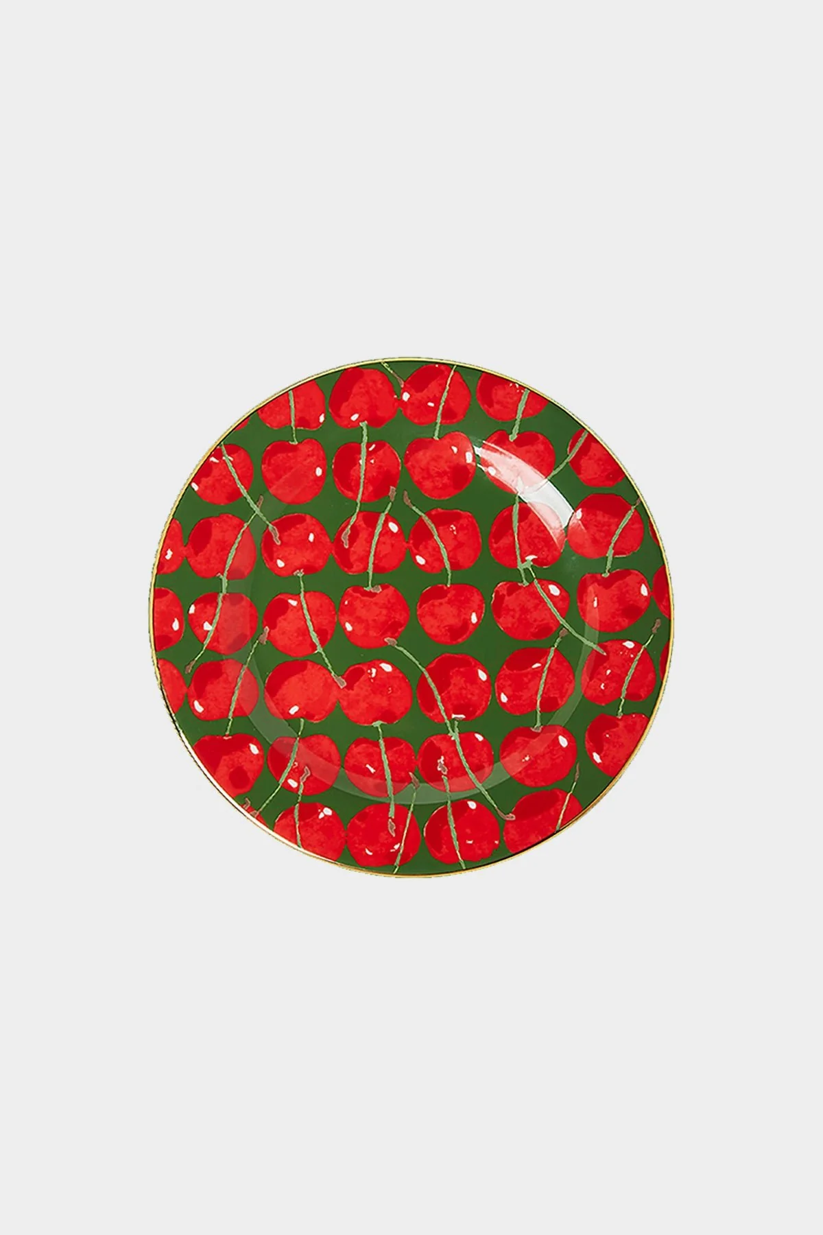 Dessert Plate Set of 2 in Cherries Avorio - Image 2