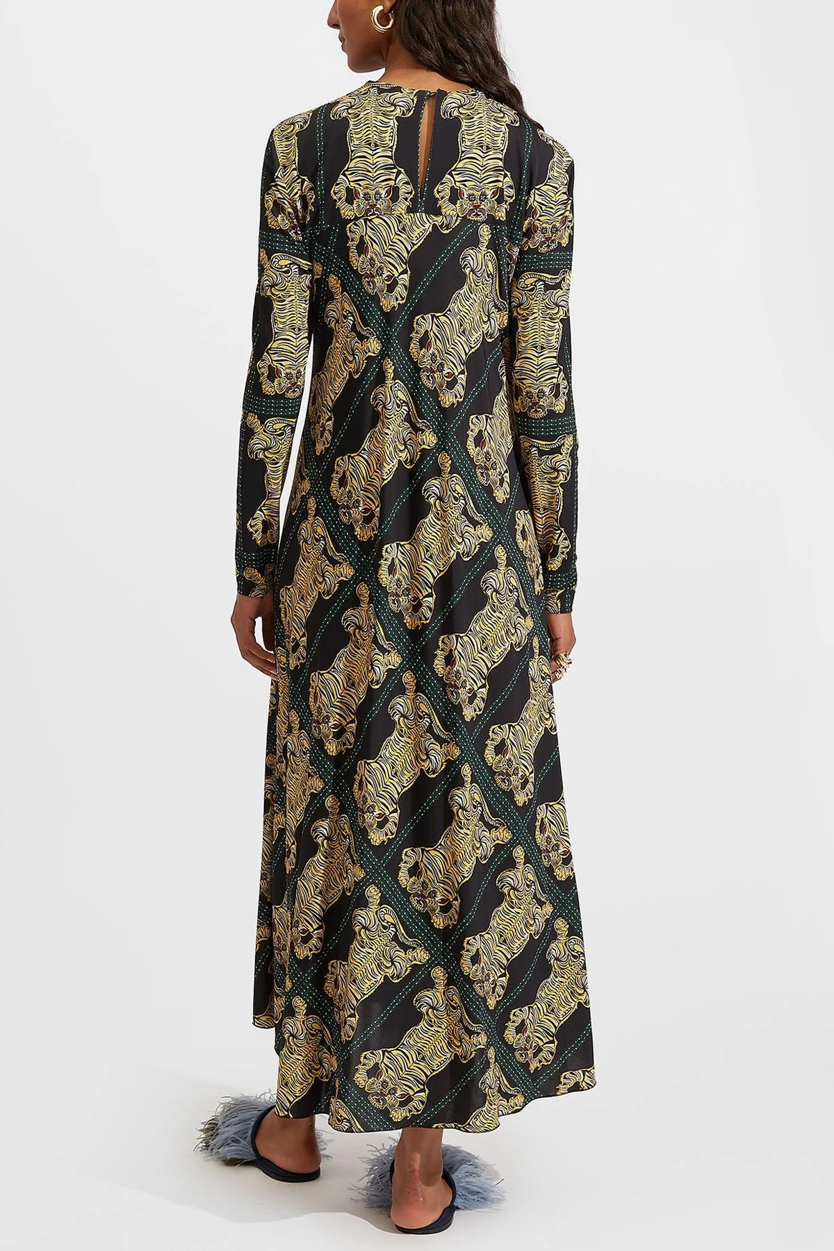 Drifter Dress in Tiger Tiles Black - Image 3