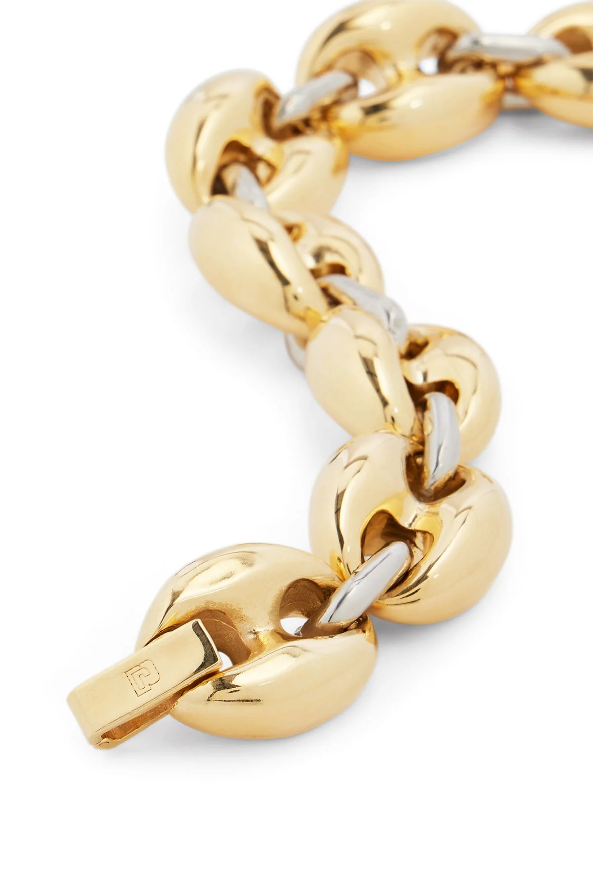 Eight Chunky Bracelet in Silver Gold - Image 2