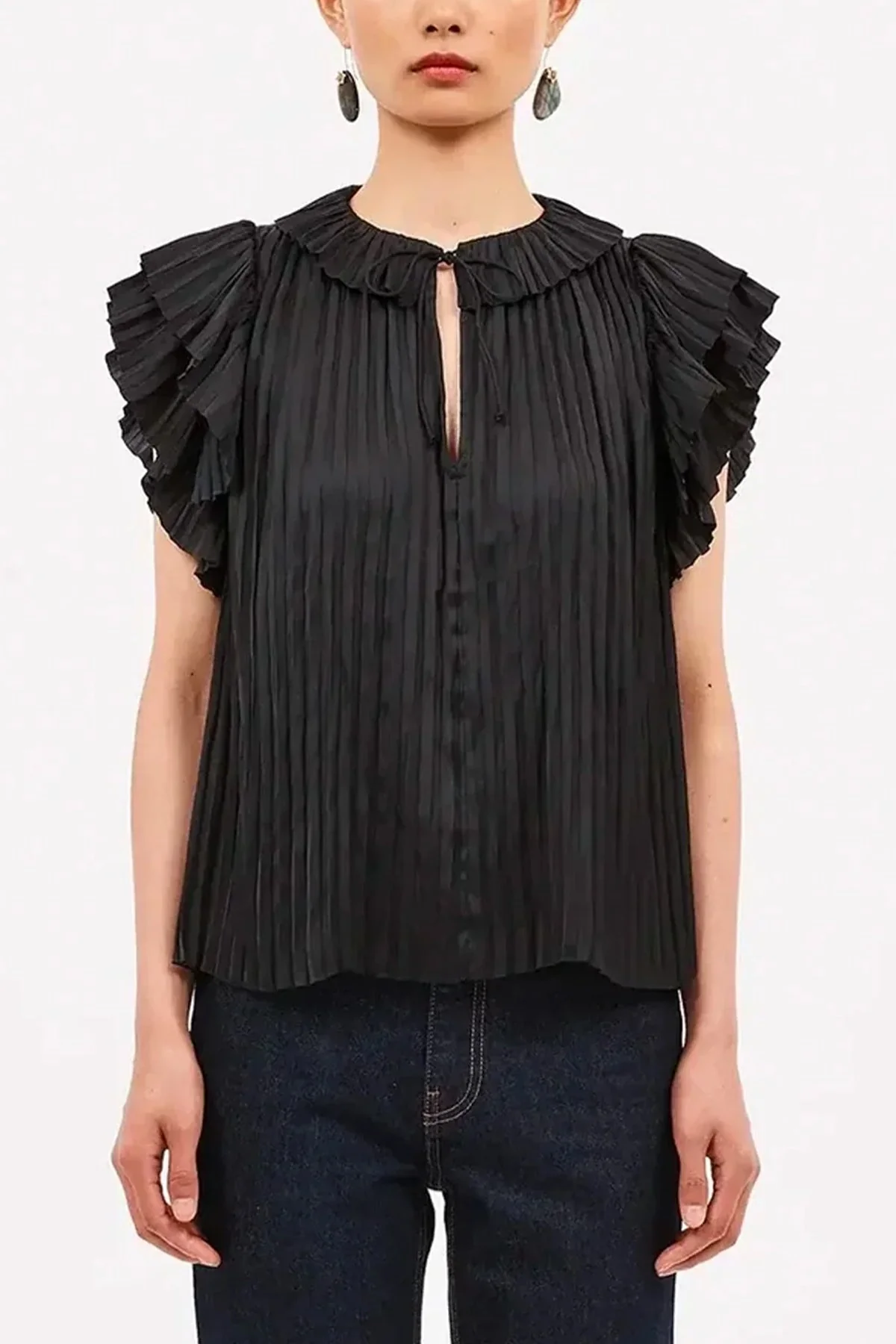 Elli Top in Noir - Image 2