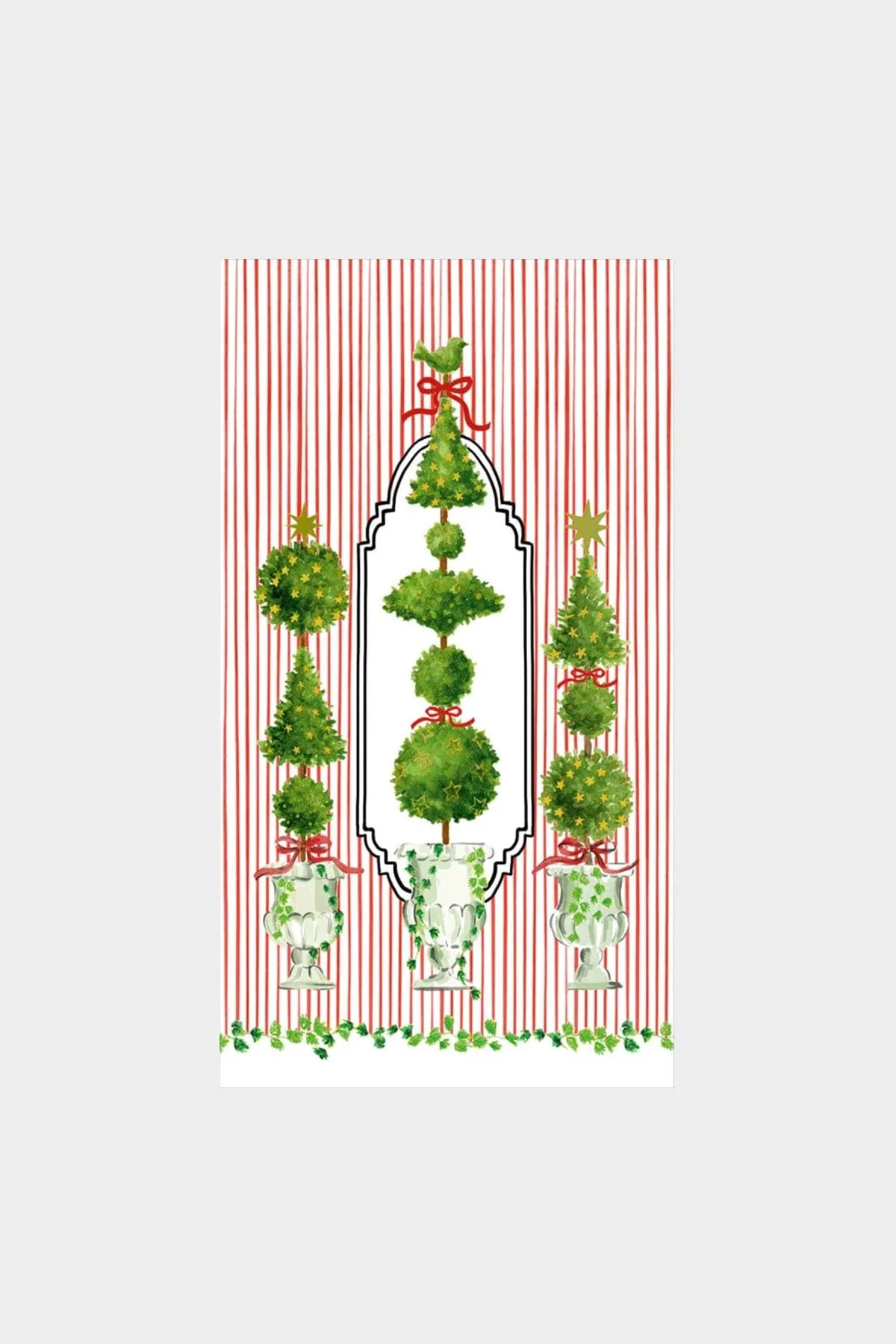 Eloise Red Guest Towel Napkins