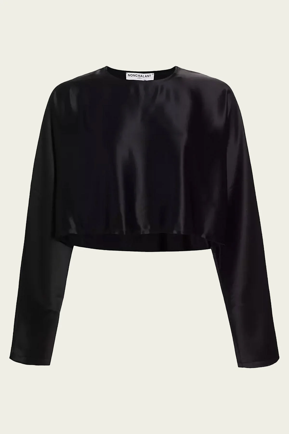 Emilia Cropped Top in Black