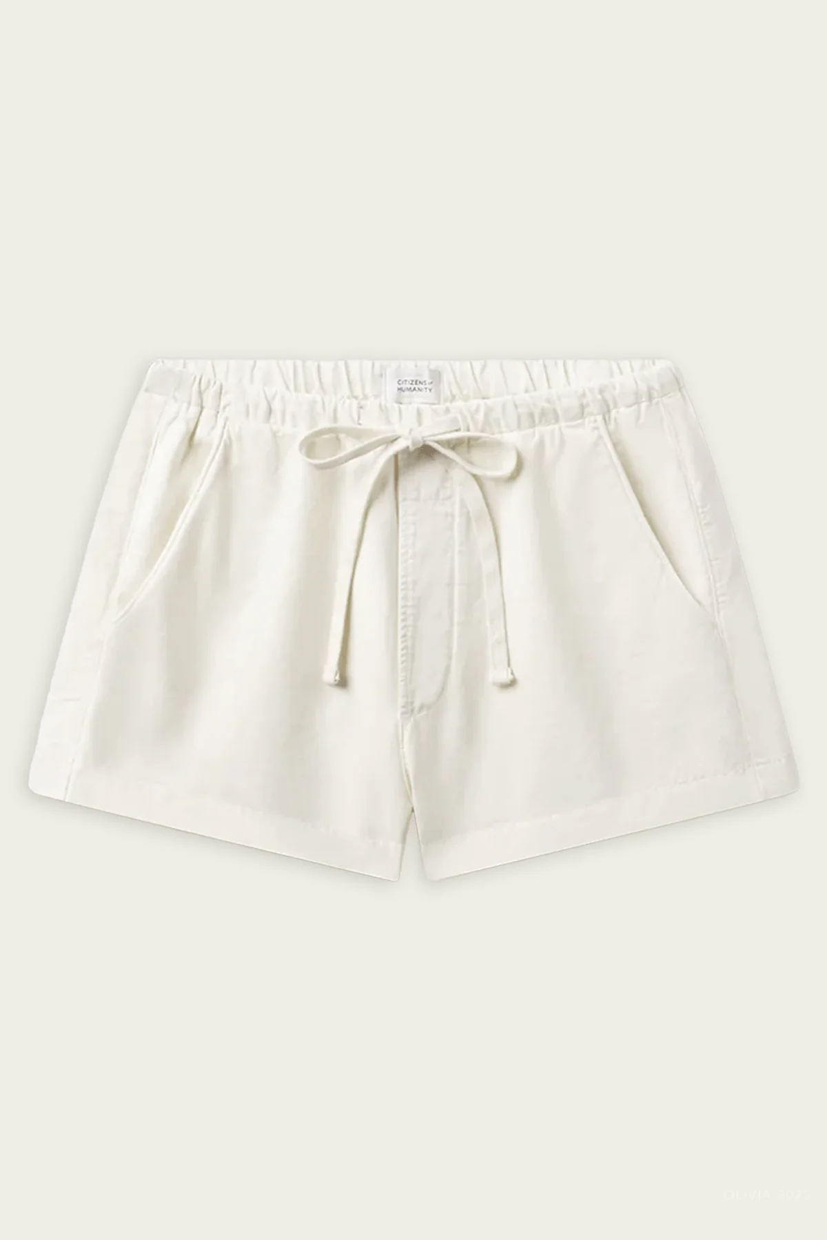 Este Drawstring Short in Cream