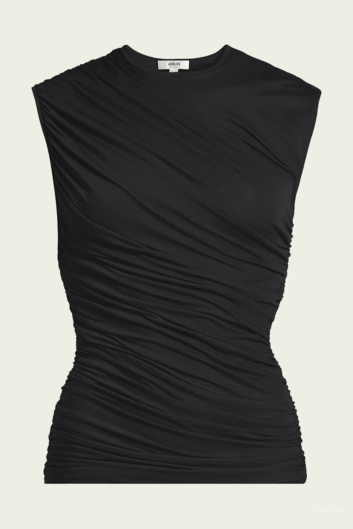 Ester Twist Tank in Black