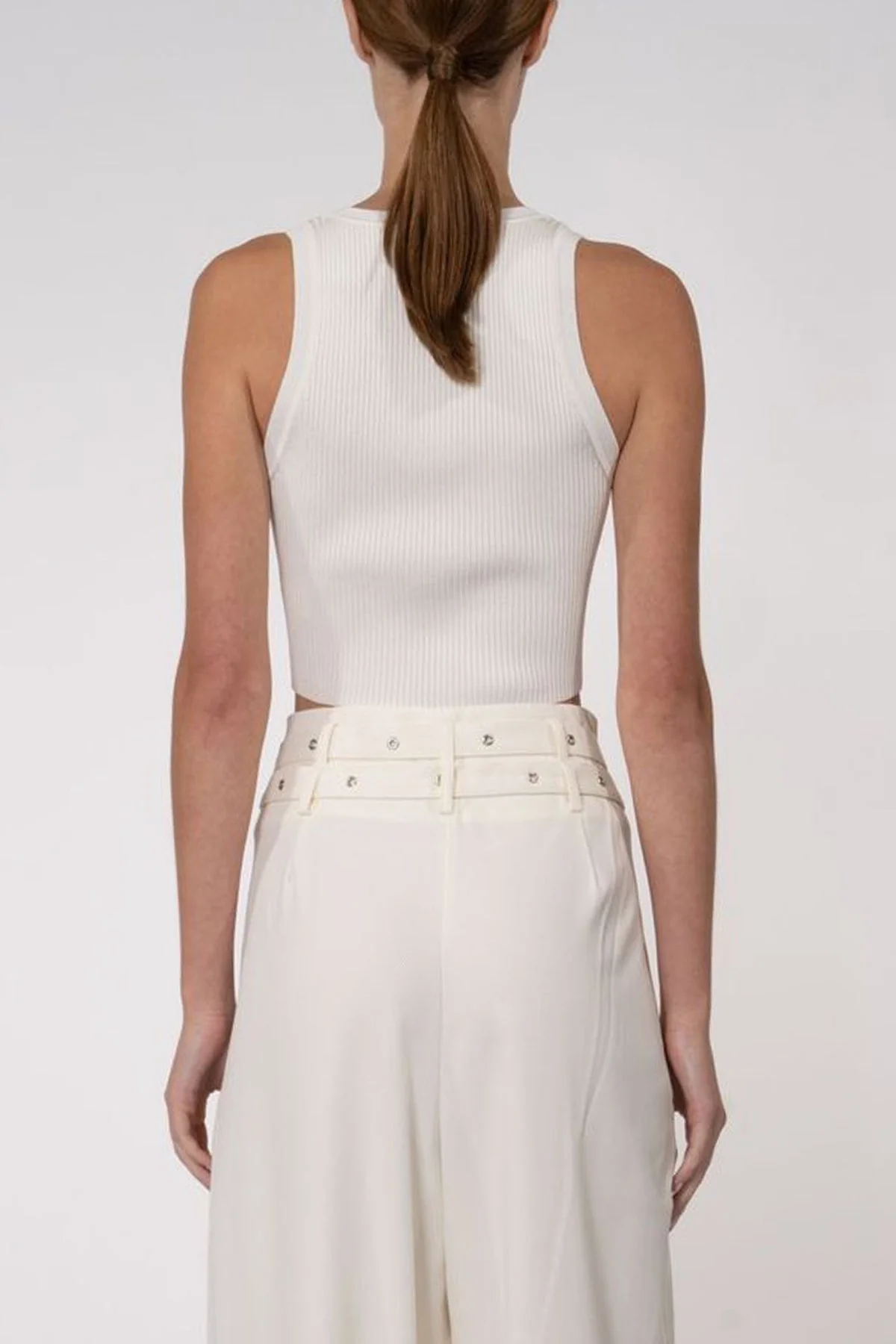 Eve Crop Top in White - Image 3