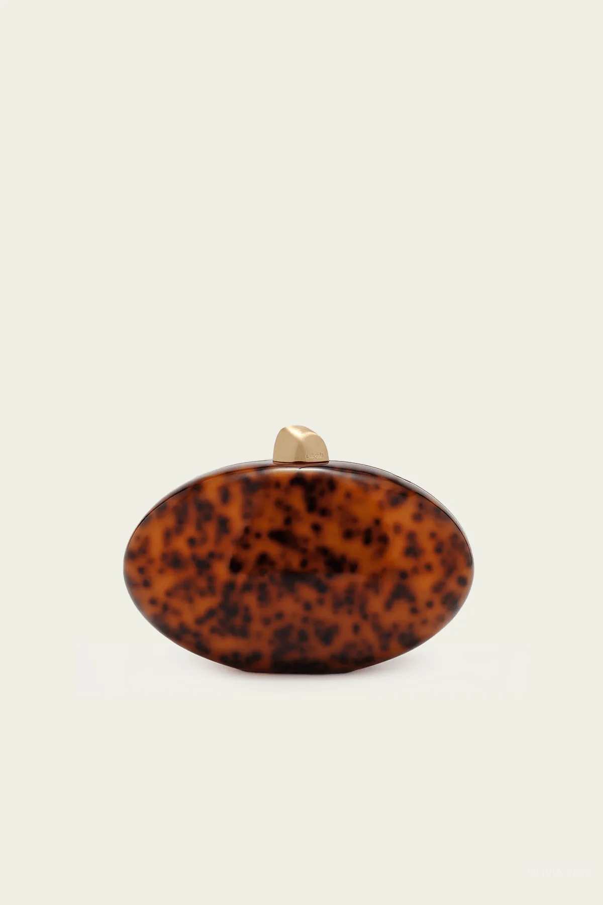 Eviana Clutch in Caramel Tortoise