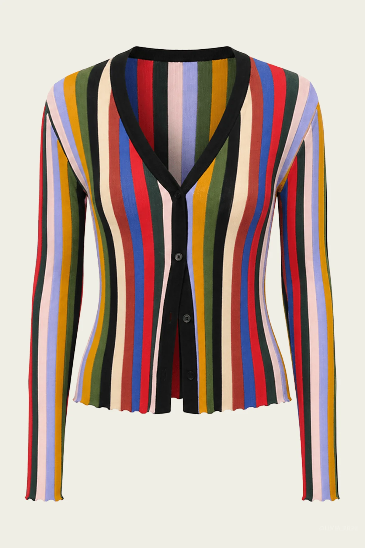 Ezra Cardigan in Artist Stripe