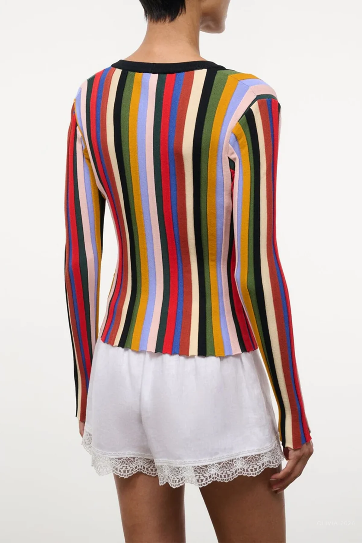 Ezra Cardigan in Artist Stripe - Image 3