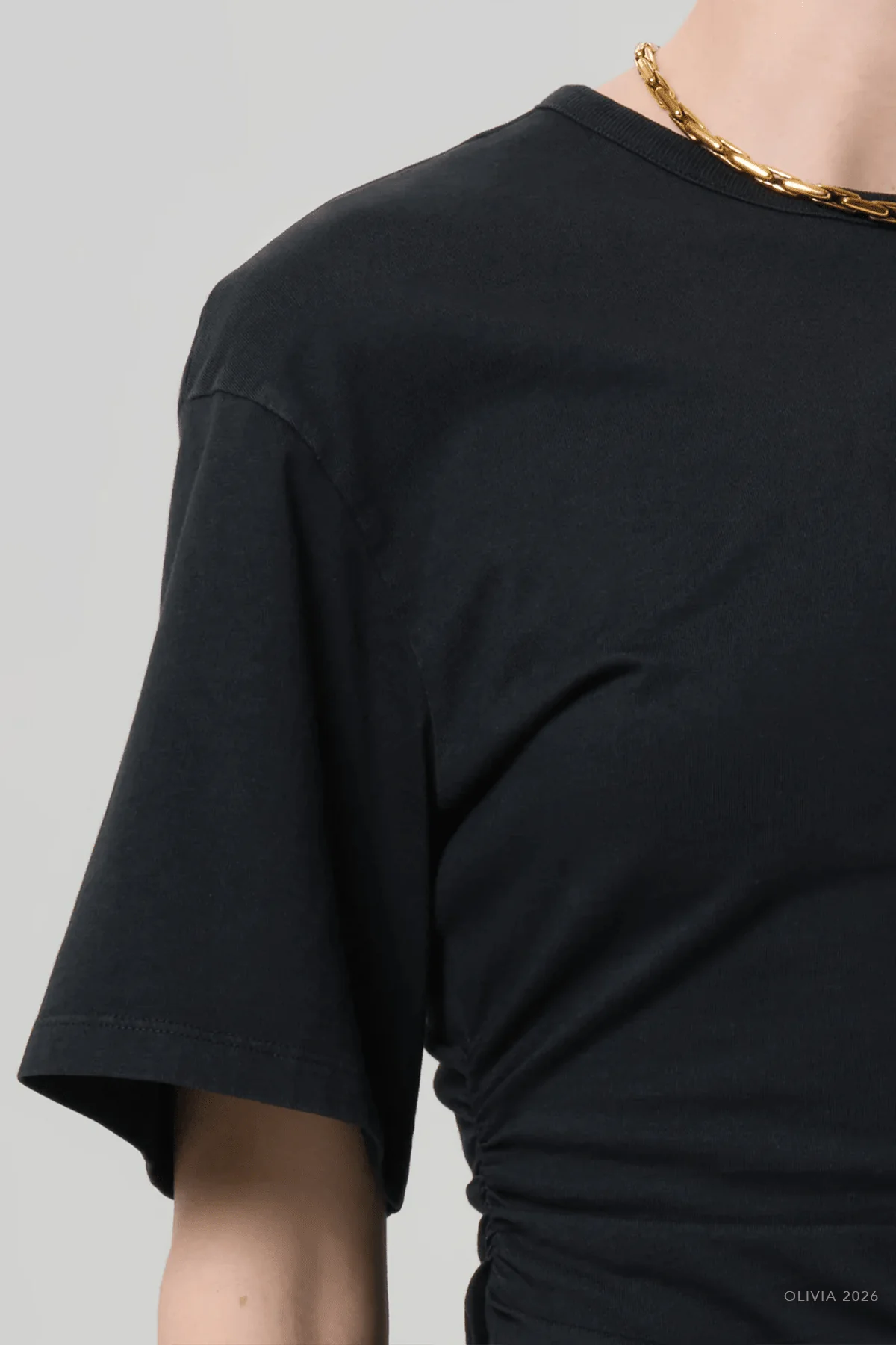 Fabien Tee in Washed Black - Image 4