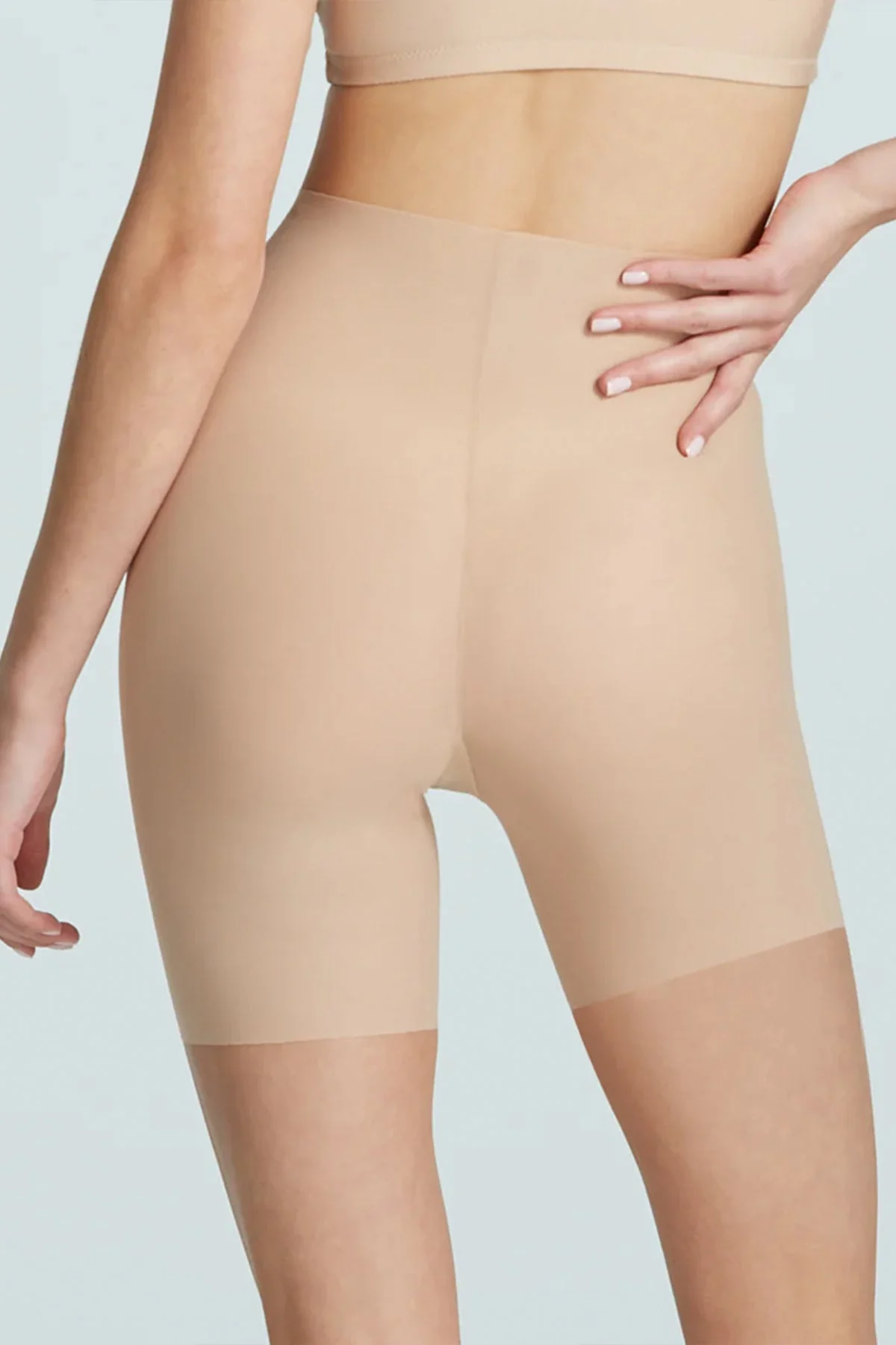 Featherlight Control Short in Beige - Image 3
