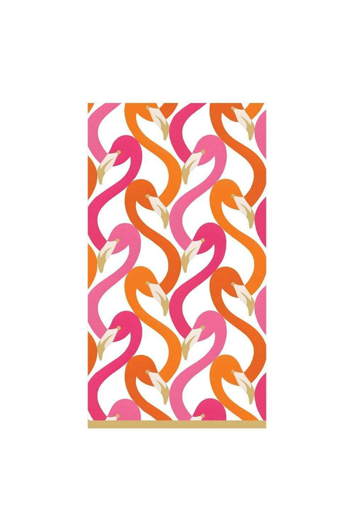 Flamingo Flock Paper Guest Towel Napkins in Fuchsia