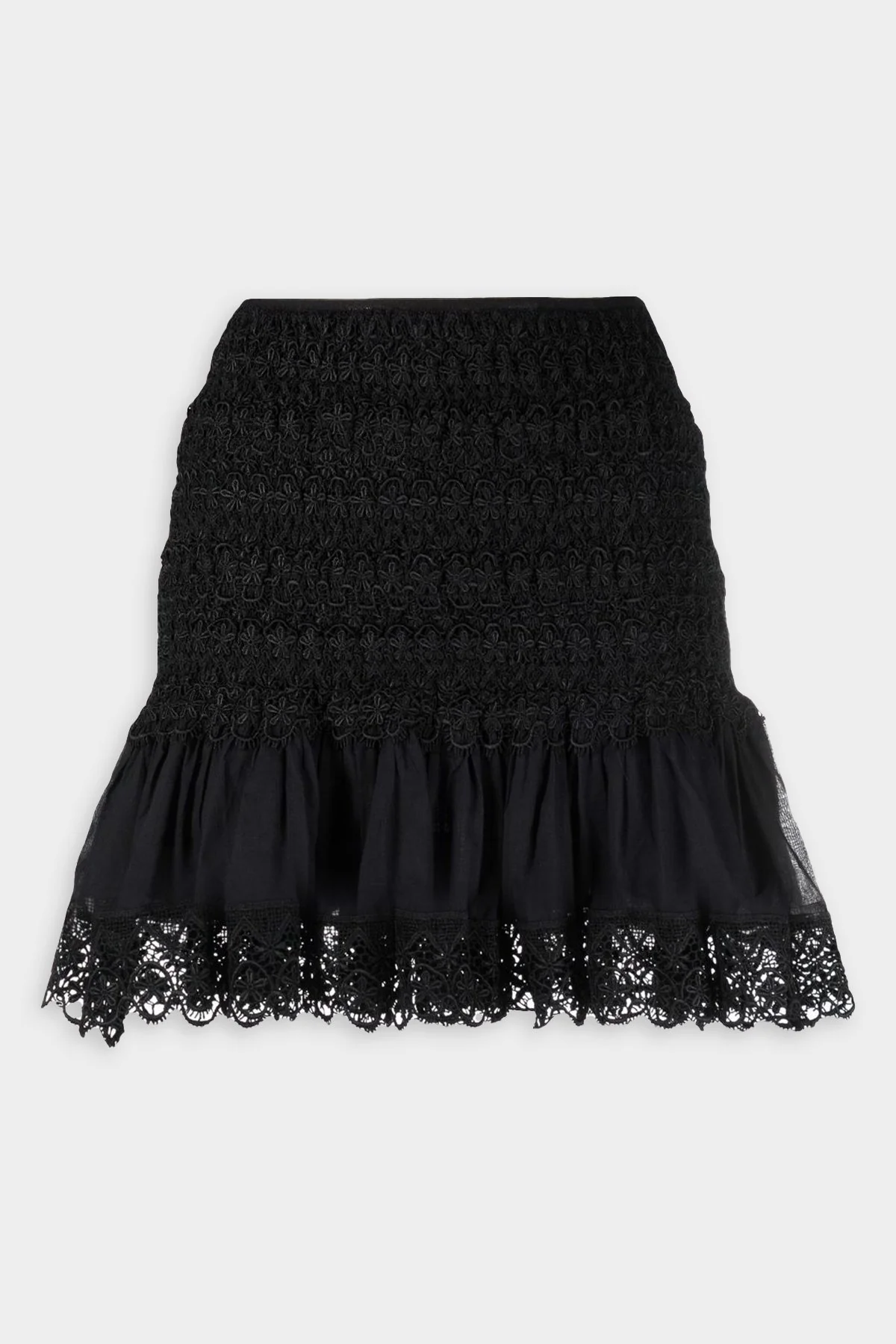 Fleur Short Skirt in Black