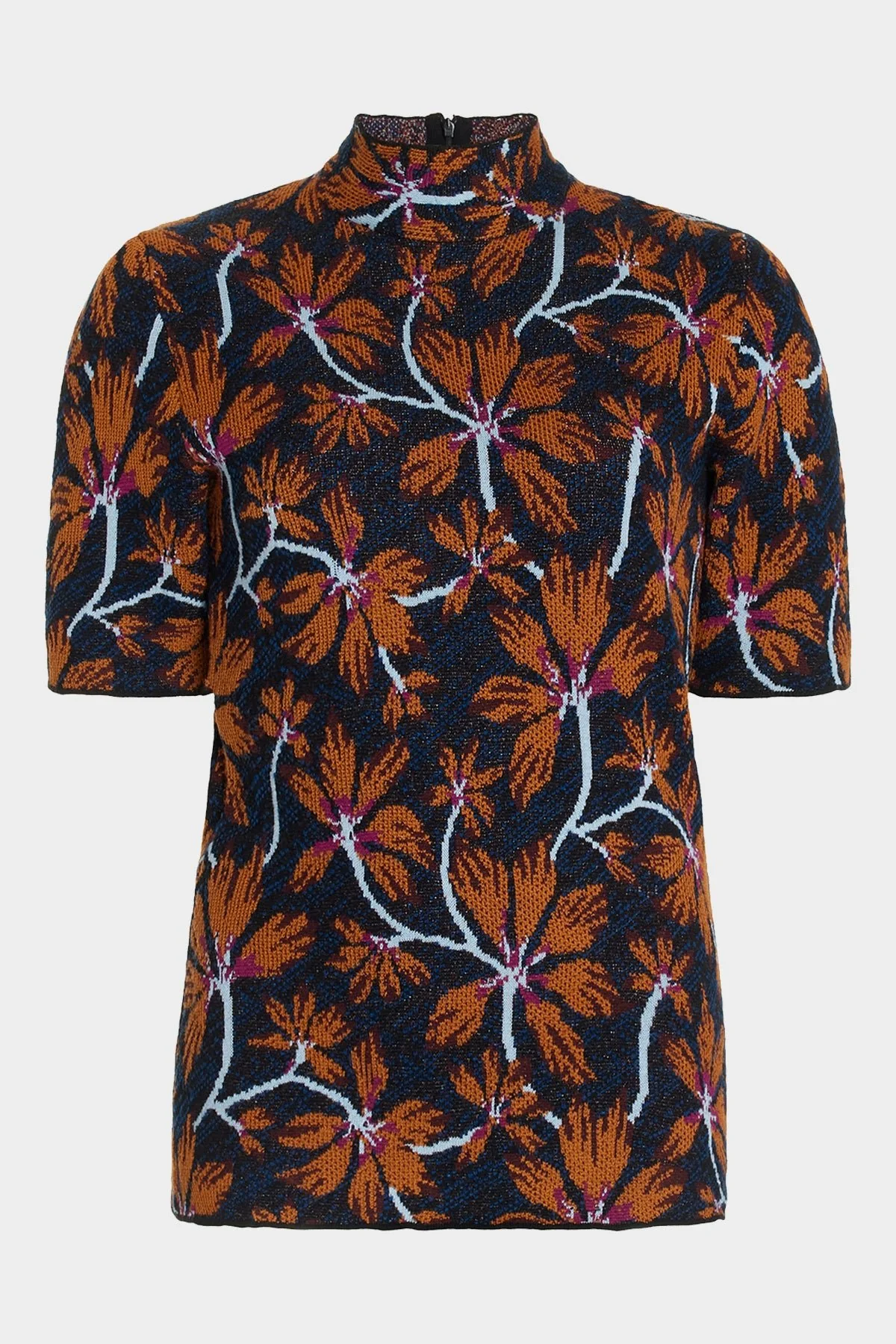 Flora Jacquard Top in Bellflower