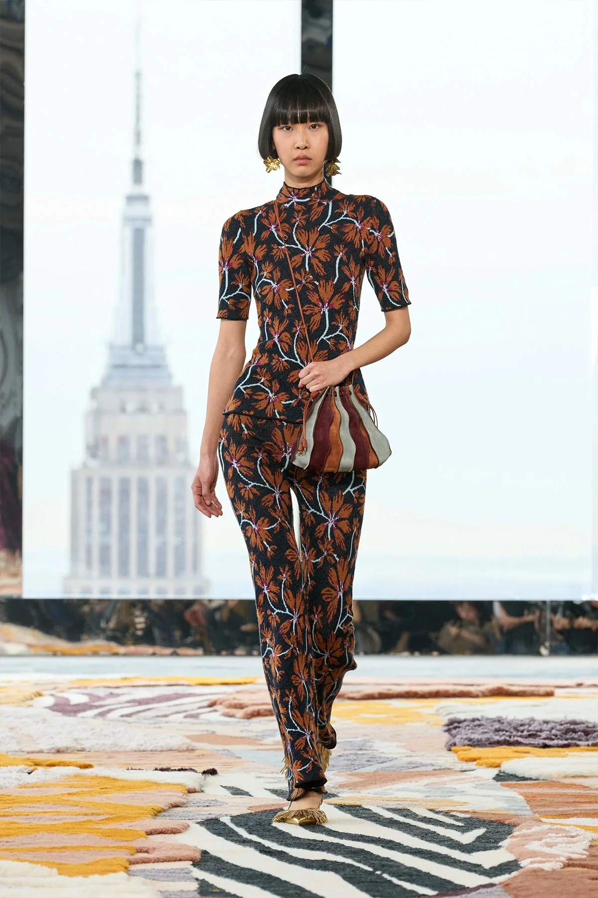 Flora Jacquard Top in Bellflower - Image 4