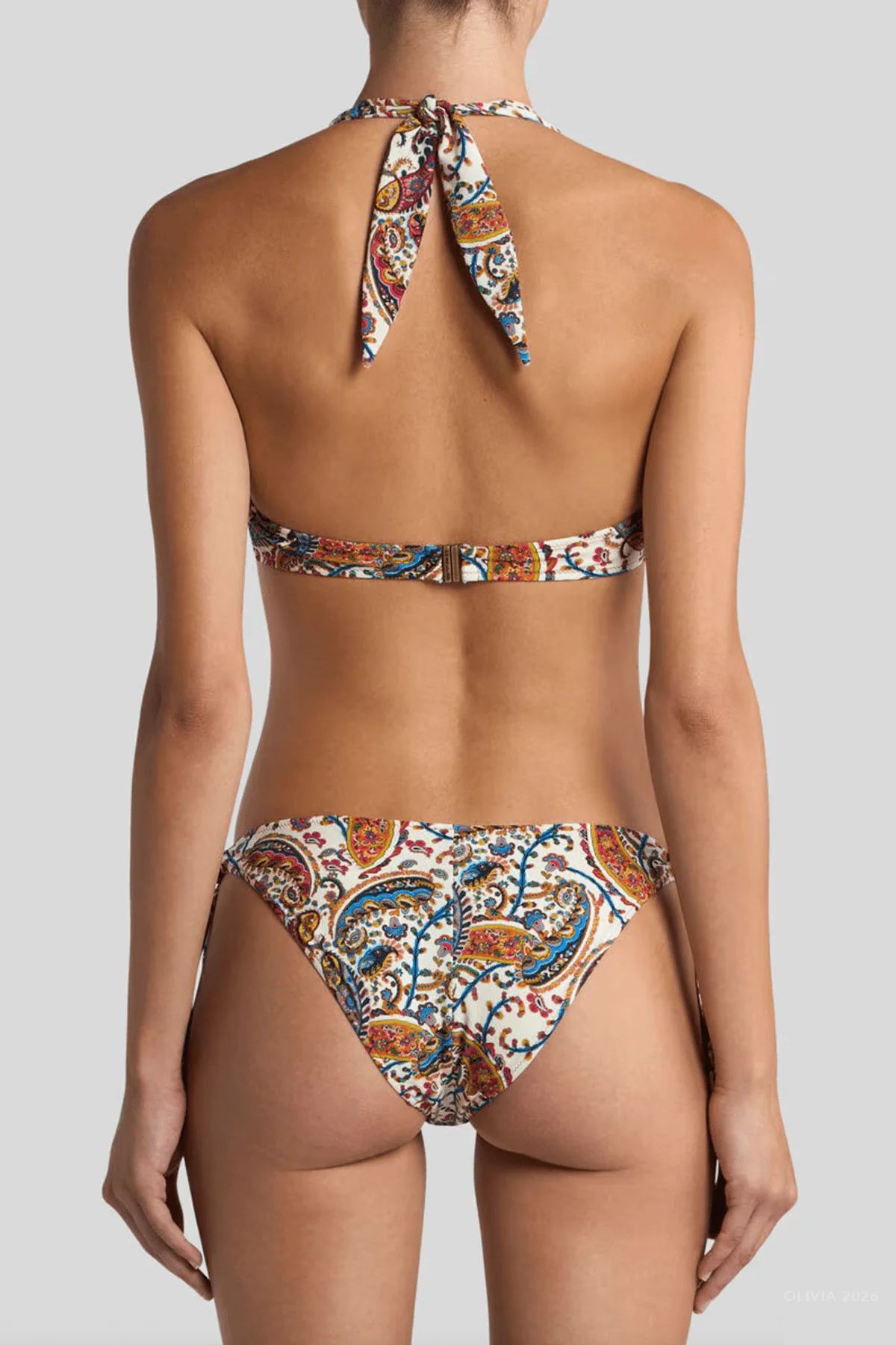 Floral Paisley Bikini Set in Multicolor - Image 3