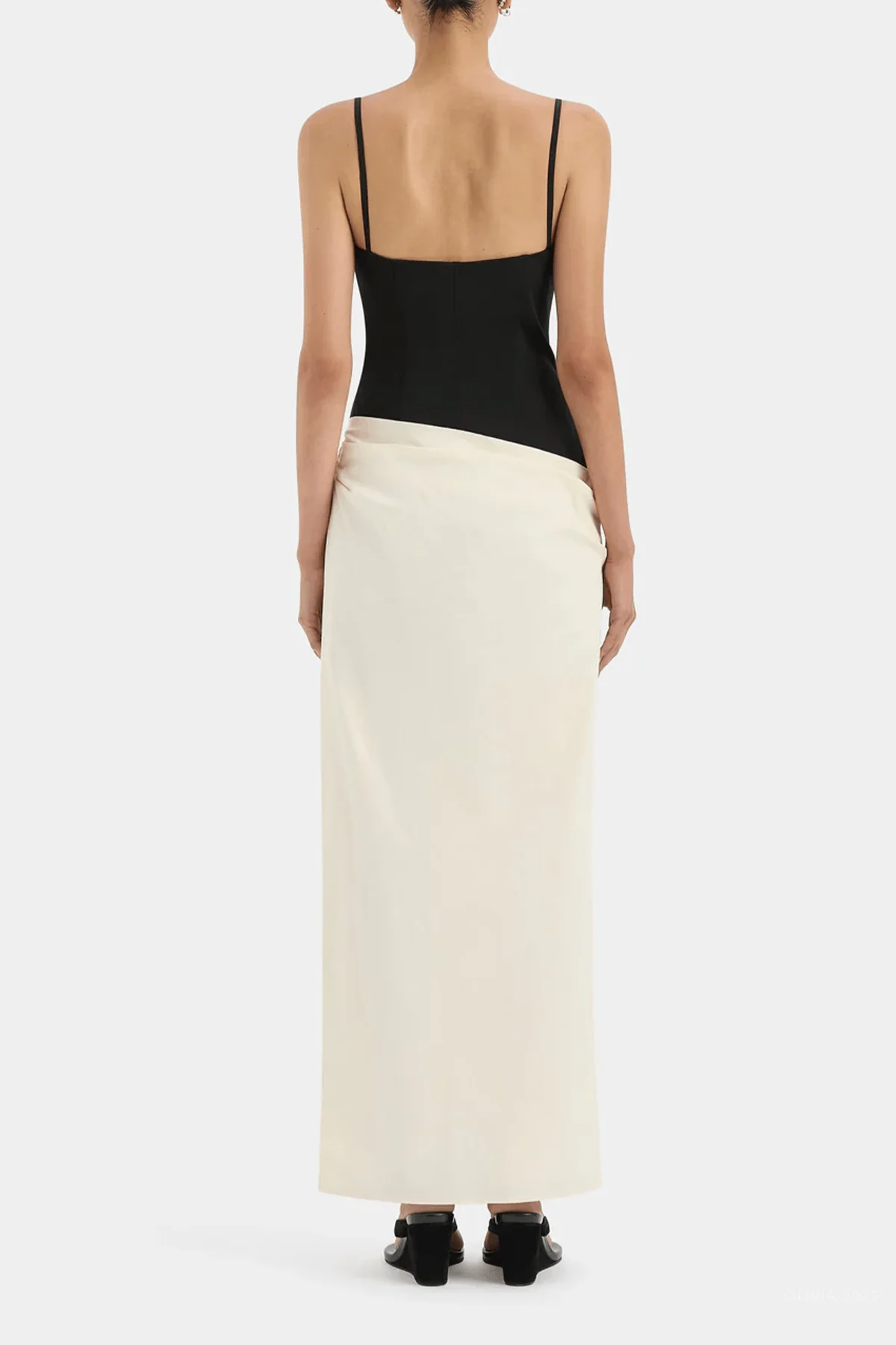 Florent Bodice Gown in Monochrome - Image 3