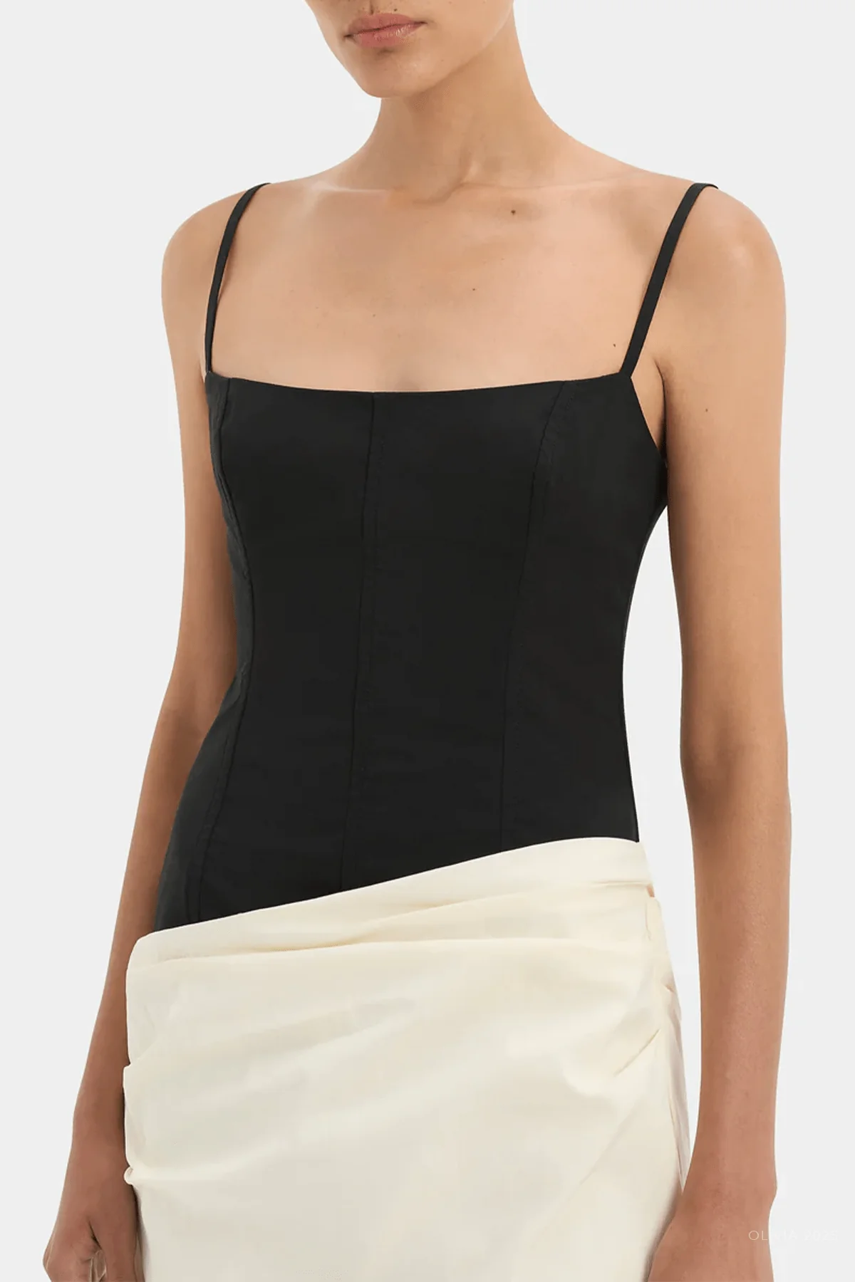 Florent Bodice Gown in Monochrome - Image 4