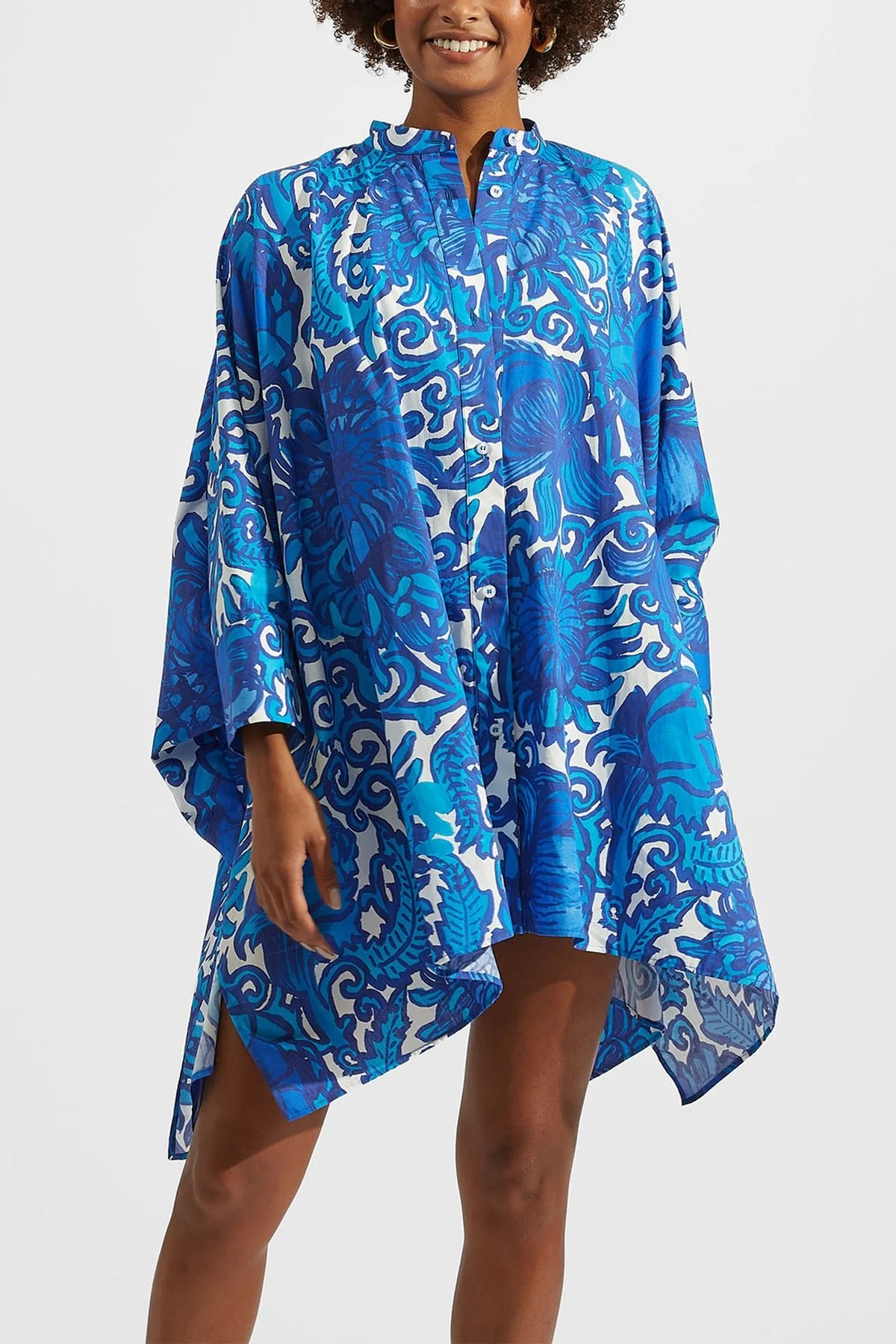 Foulard Mini Dress in Anemone - Image 2