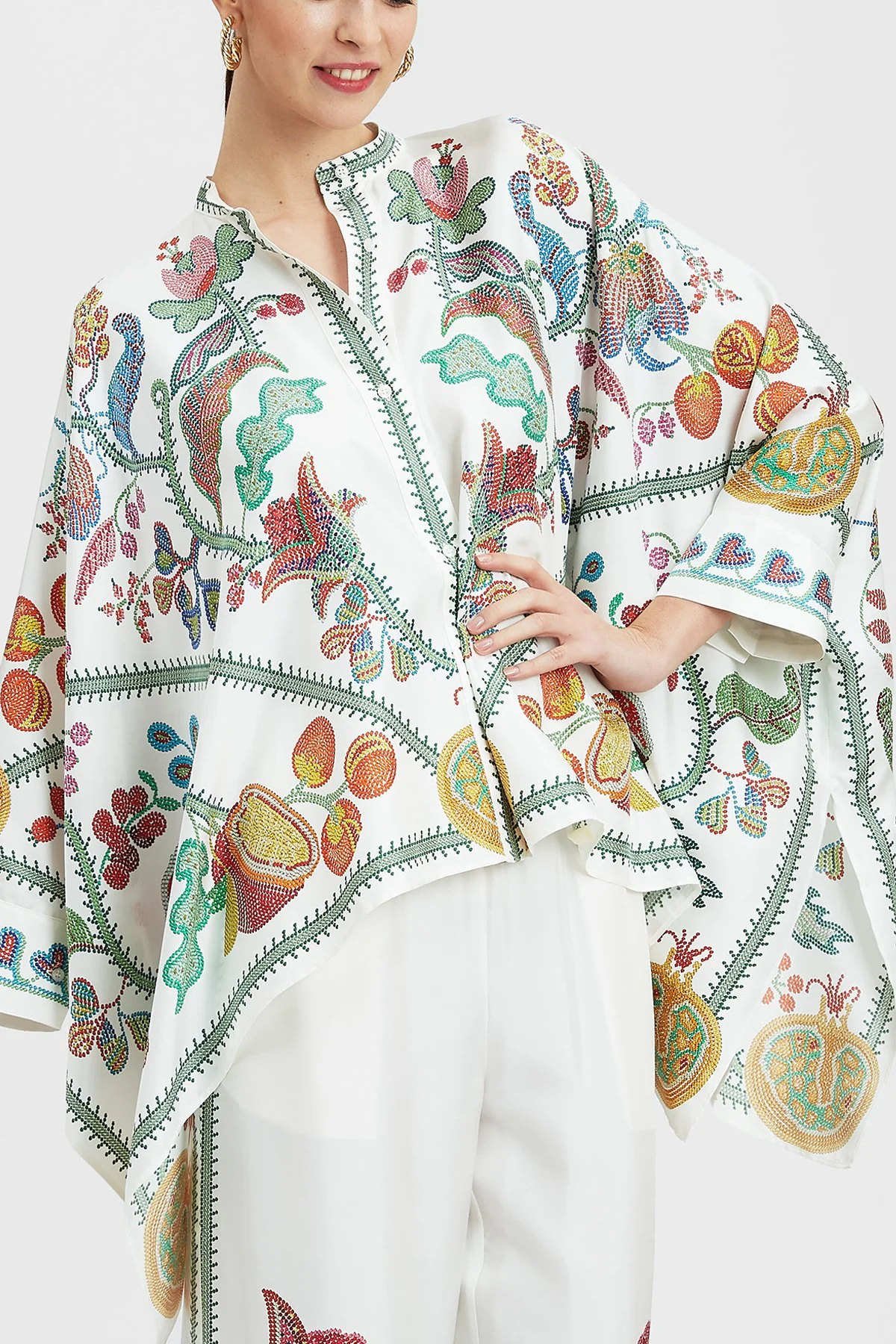 Foulard Shirt in Grenadilla Placée - Image 2