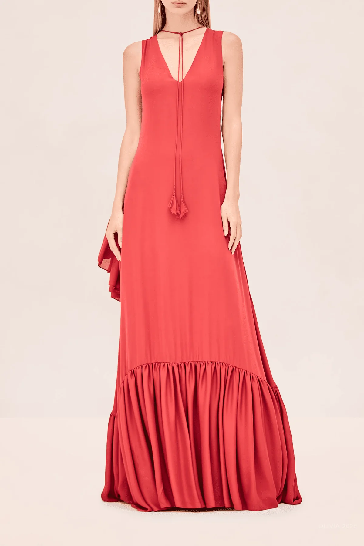 Francina Dress in Rouge - Image 3
