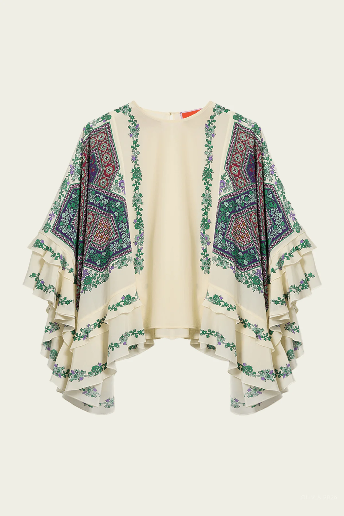 Galaxy Top in Regalia Placée Ecru