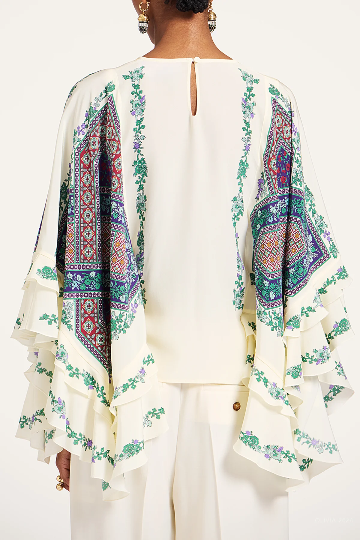 Galaxy Top in Regalia Placée Ecru - Image 4