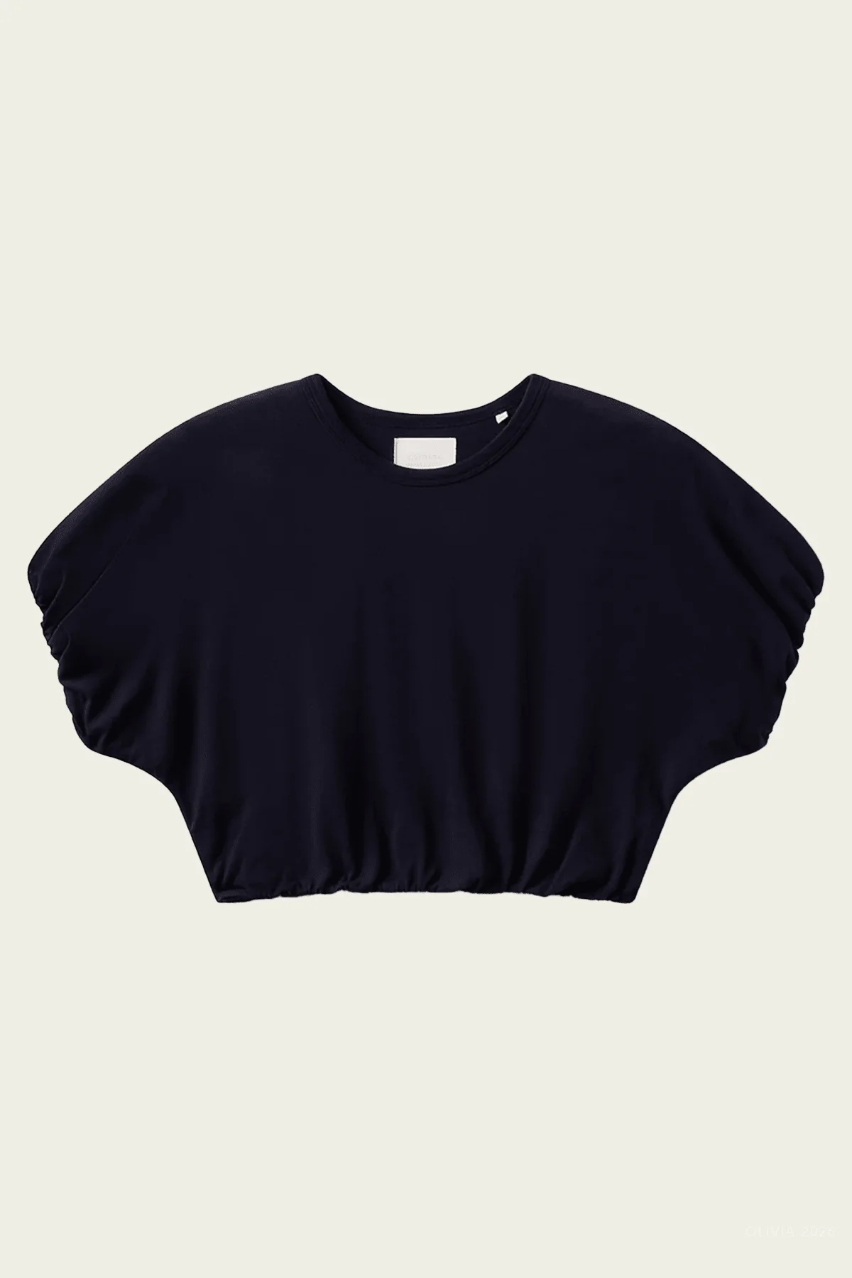 Gia Bubble Tee in Navy