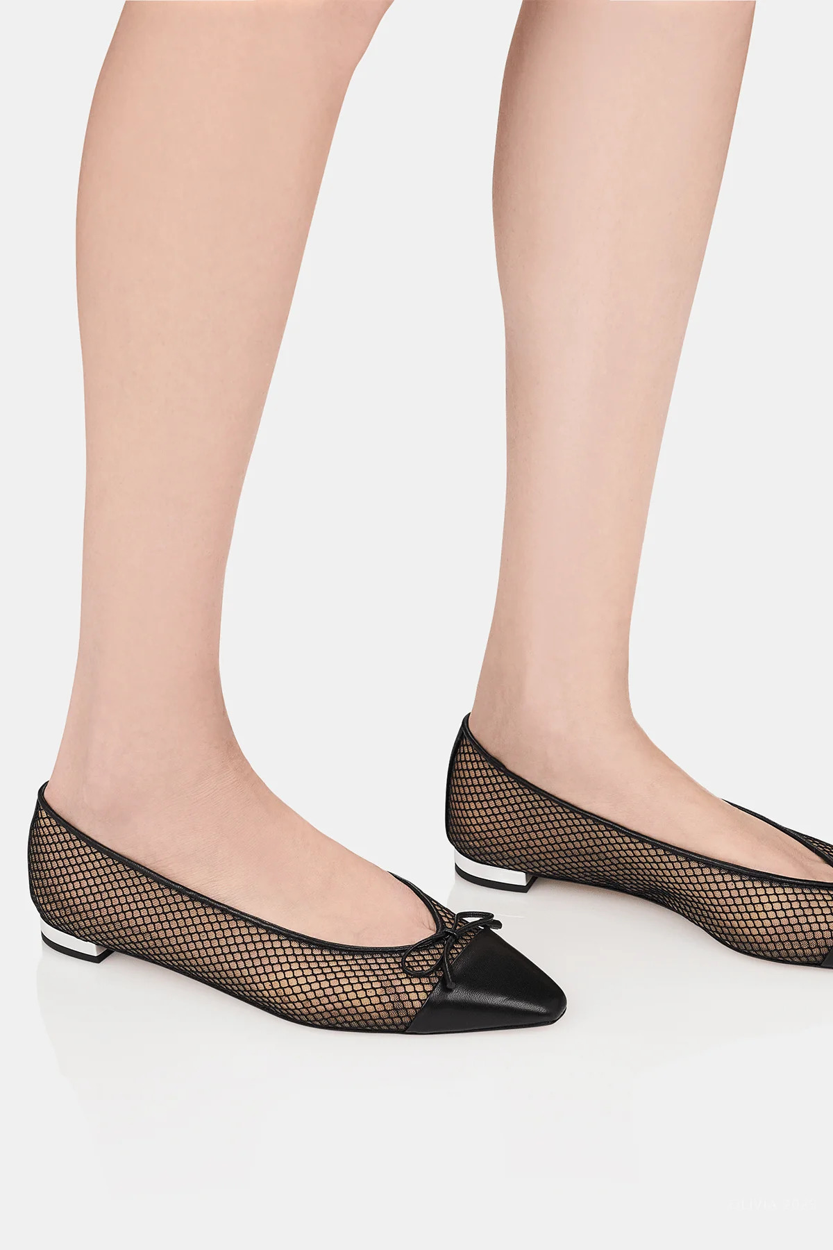 Gioia Mesh Flat in Black - Image 3
