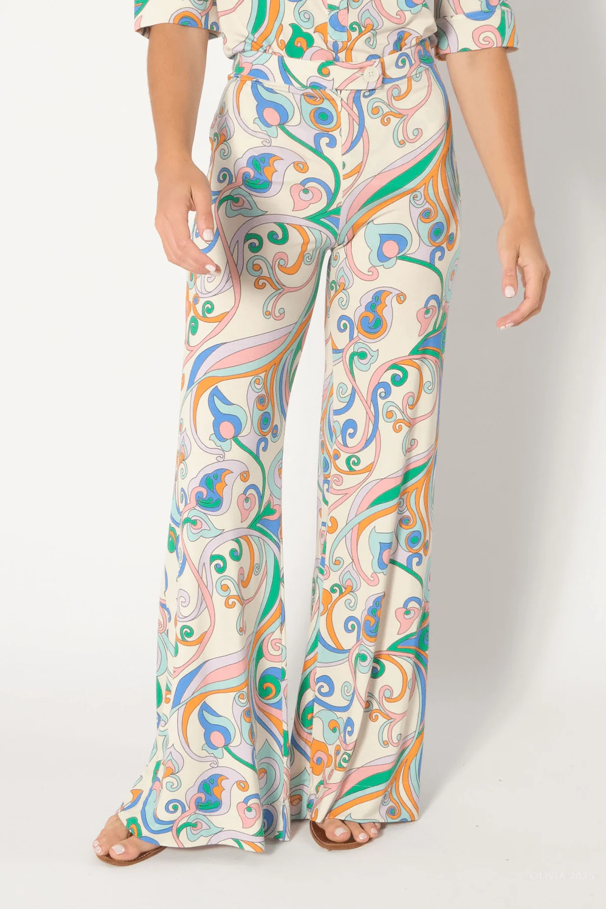 Giudecca Pants in Lilac Arabesque
