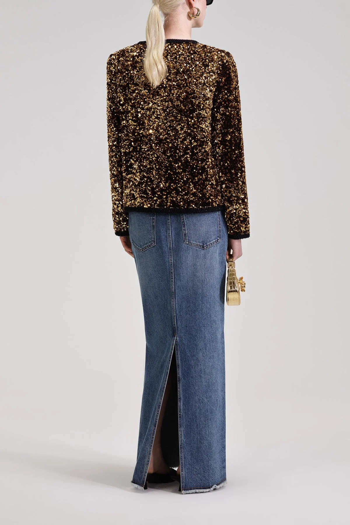 Gold Sequin Jacket - Image 3