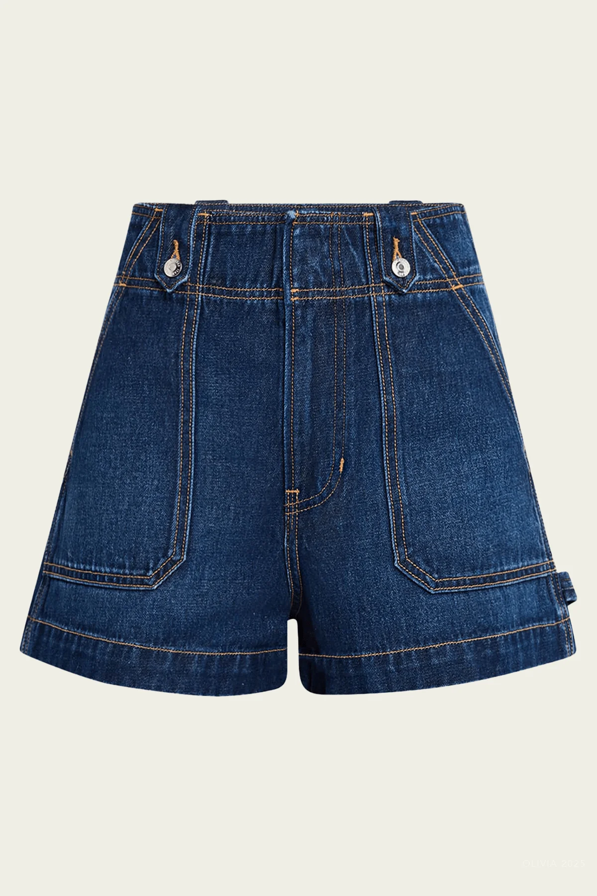 Graham Denim Workwear Short in Bright Blue