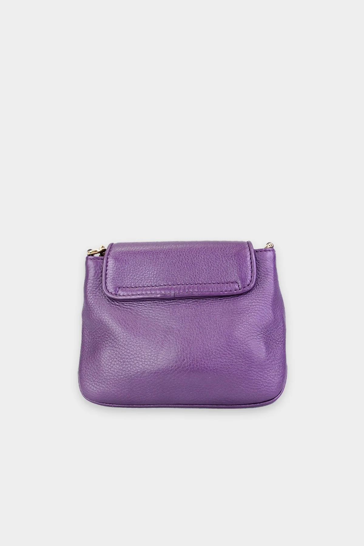 Gucci Purple Mini Handbag with Gold Chain - Image 3