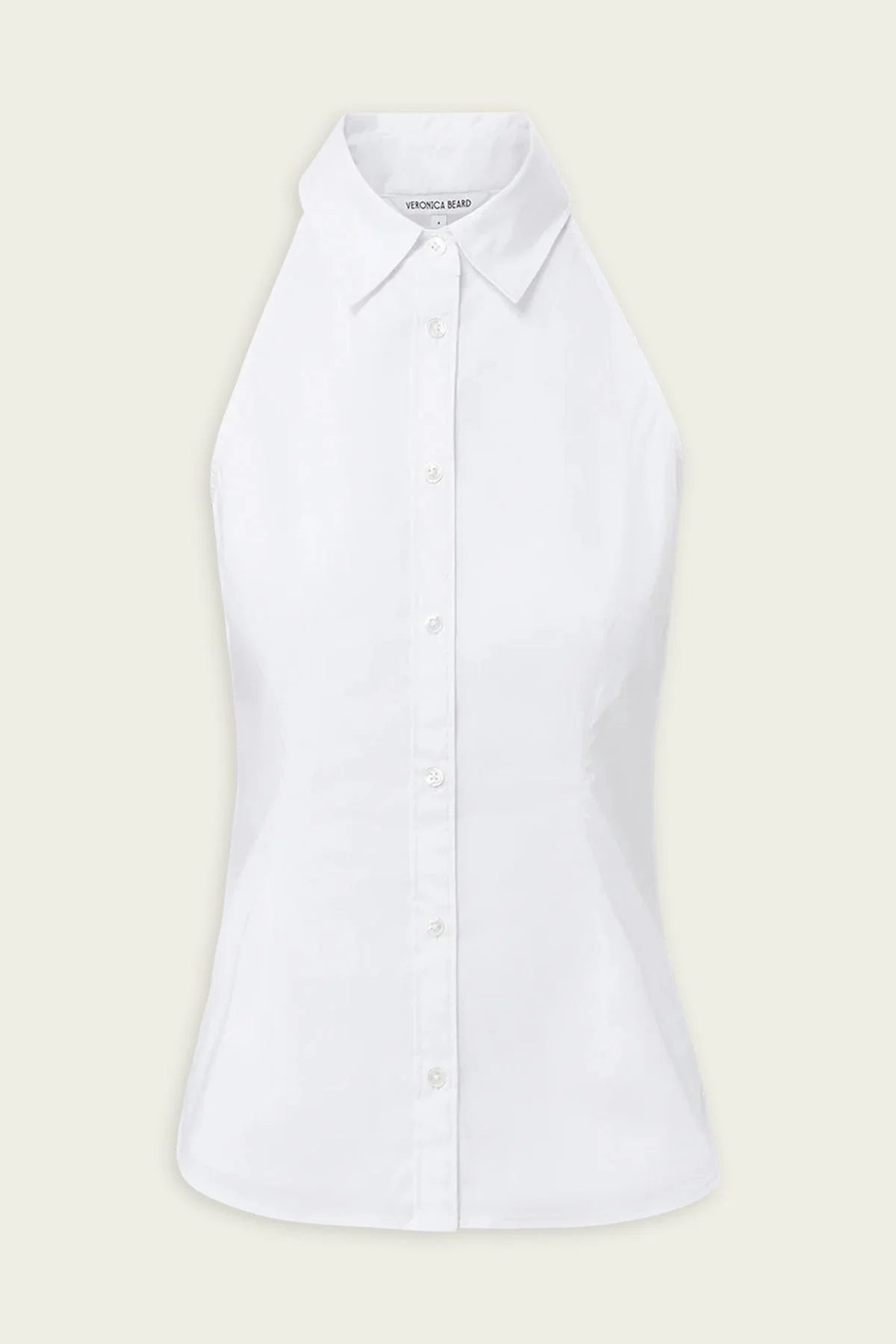 Harper Poplin Top in White